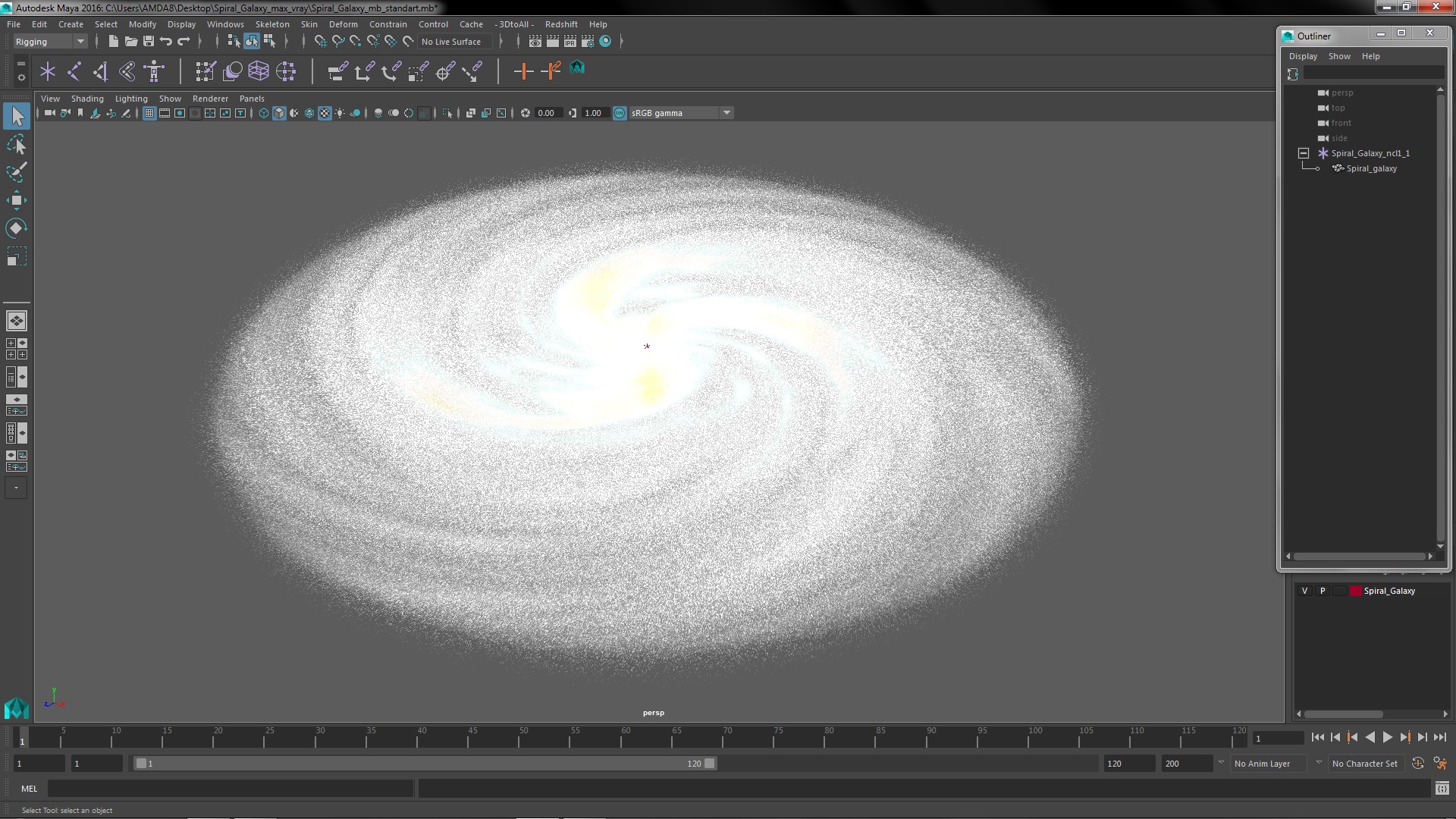 3D Spiral Galaxy model