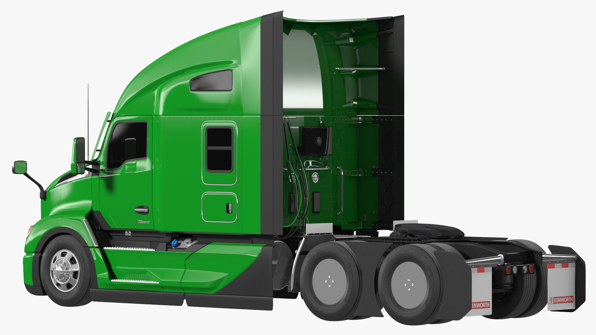 3D Kenworth T680 Truck Exterior Only model