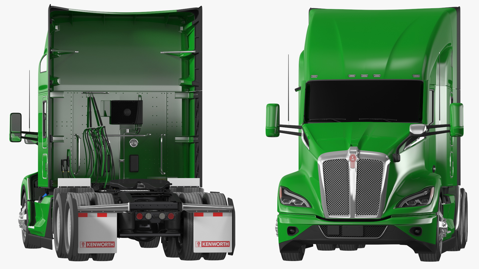 3D Kenworth T680 Truck Exterior Only model