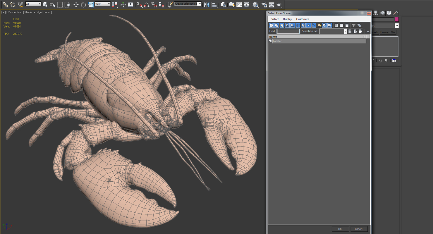 Lobster Pose 2 3D model