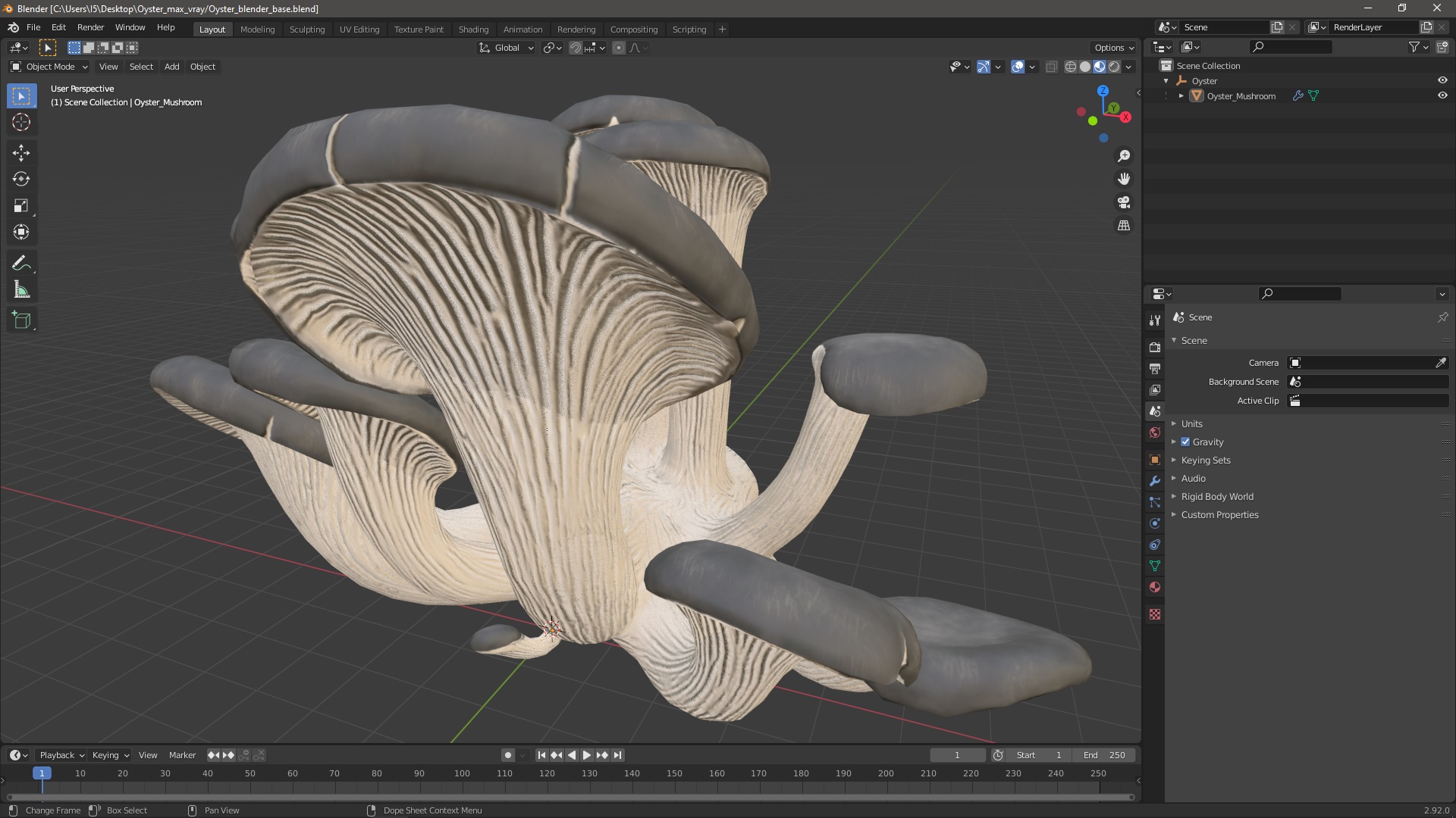 3D model Oyster