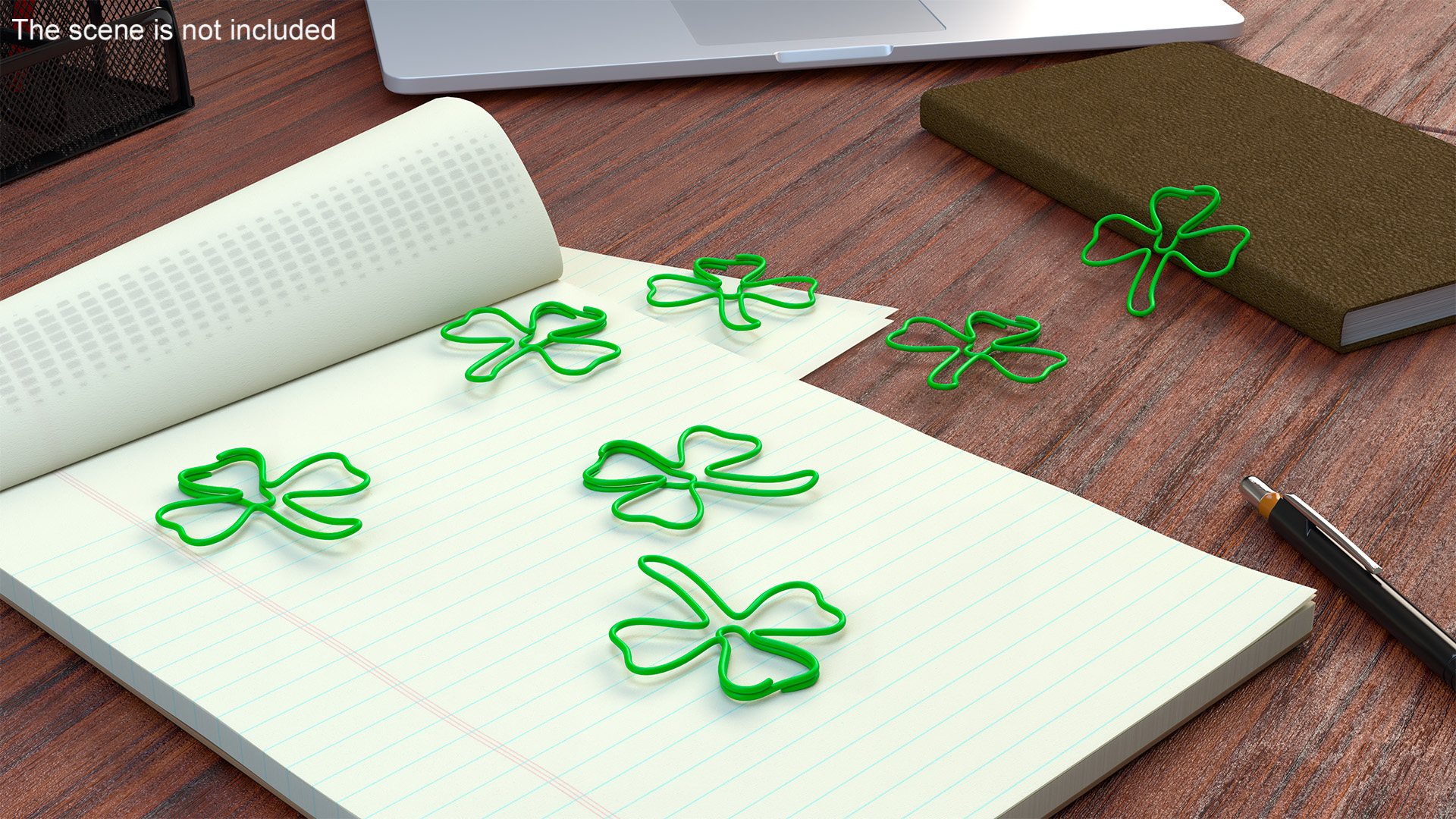 Clover Shaped Paper Clip 3D model