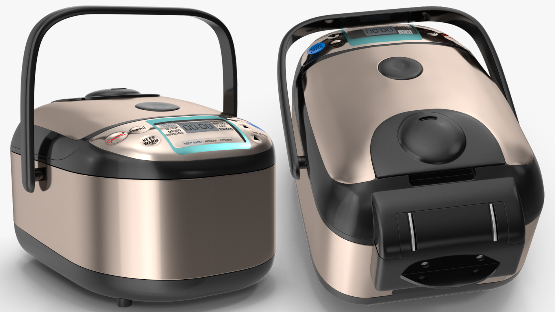 3D model Pressure Rice Cooker Gray