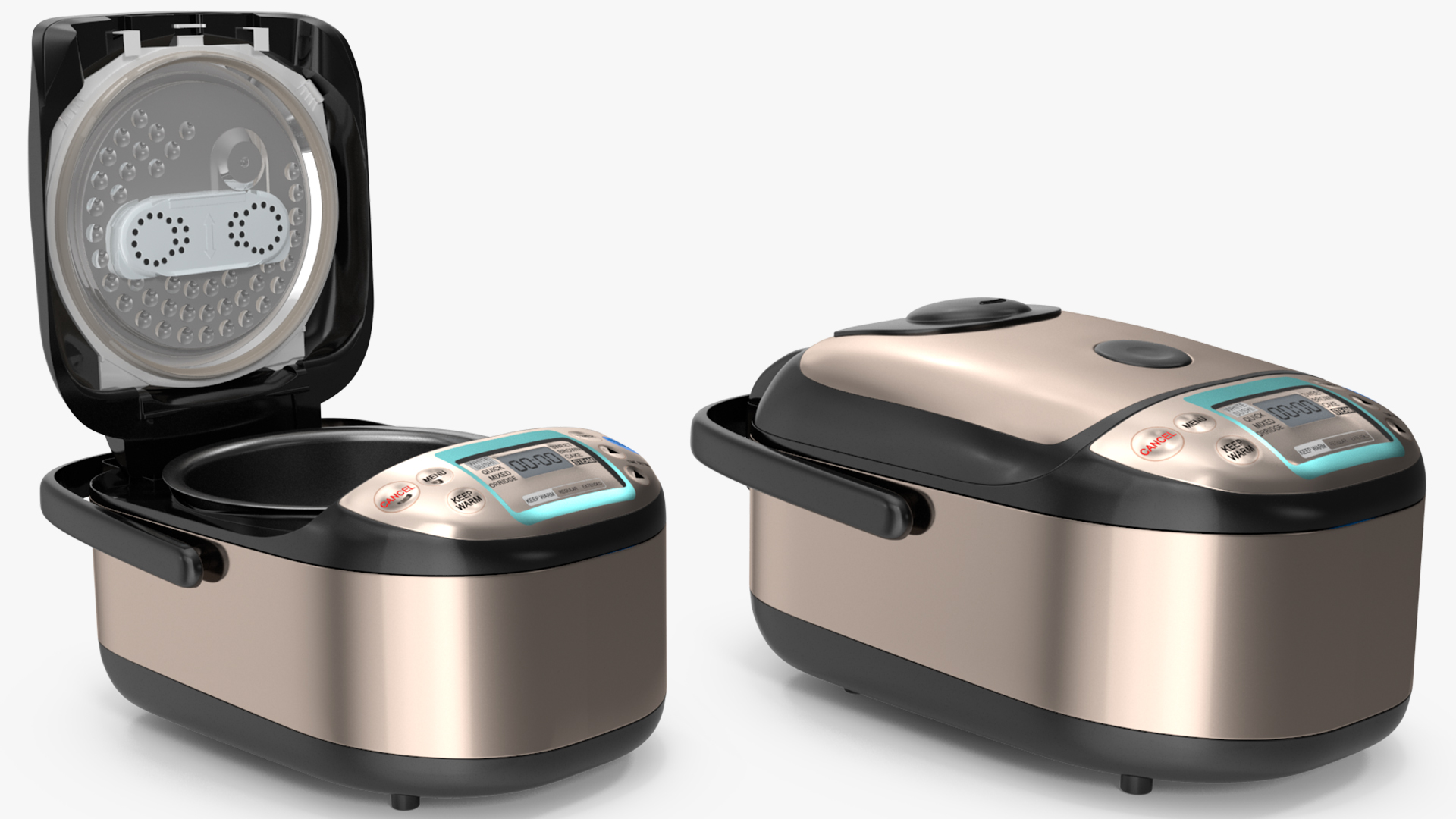 3D model Pressure Rice Cooker Gray