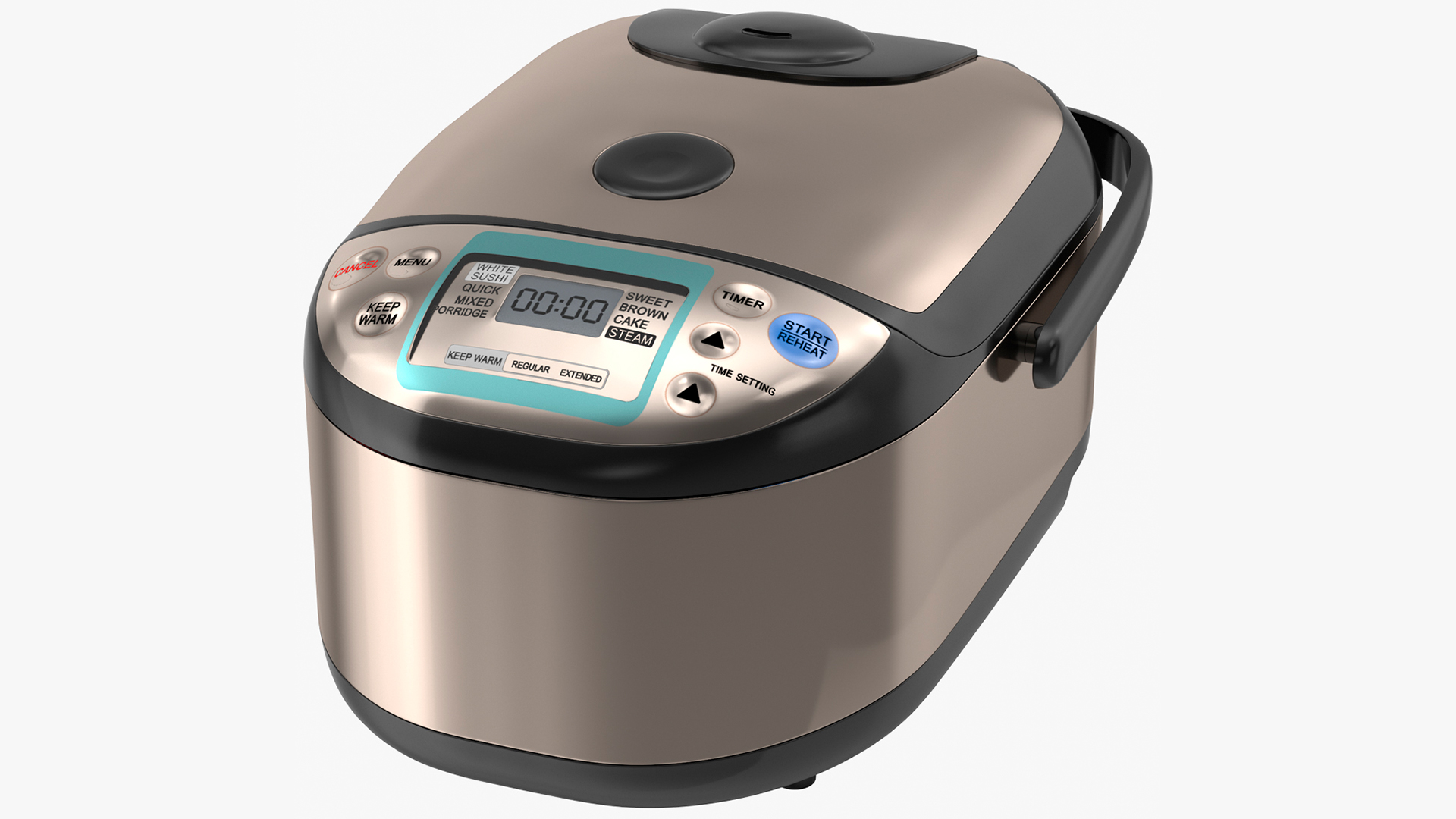 3D model Pressure Rice Cooker Gray