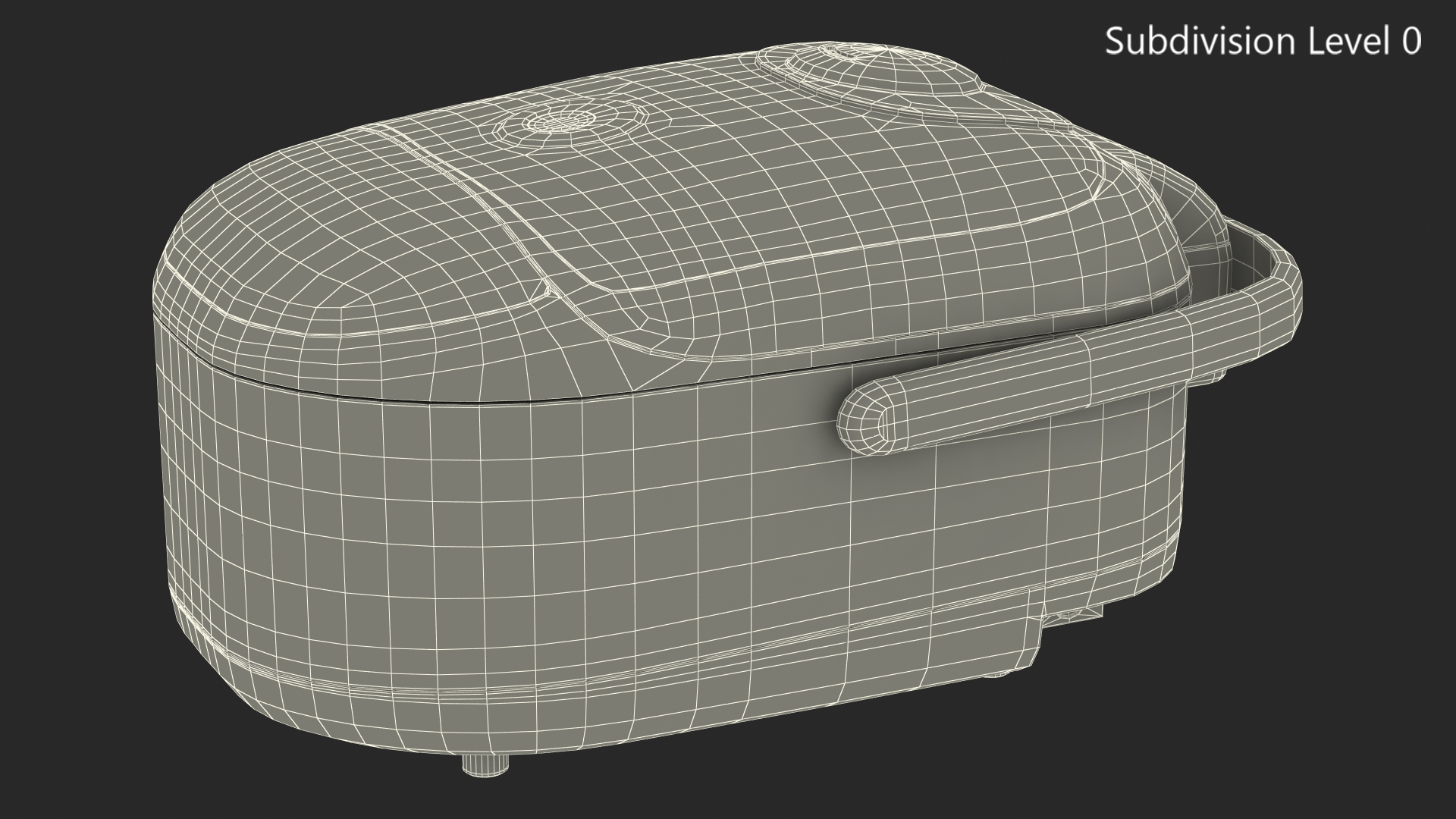 3D model Pressure Rice Cooker Gray