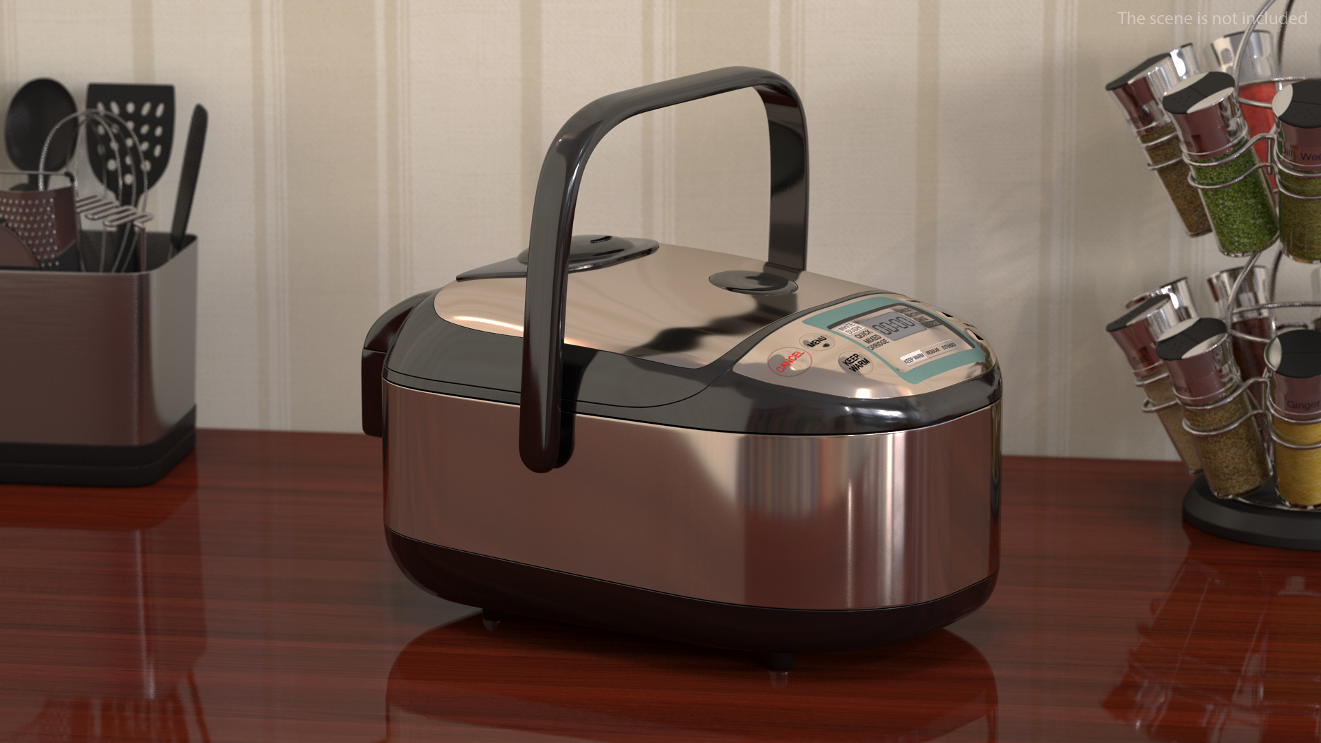 3D model Pressure Rice Cooker Gray