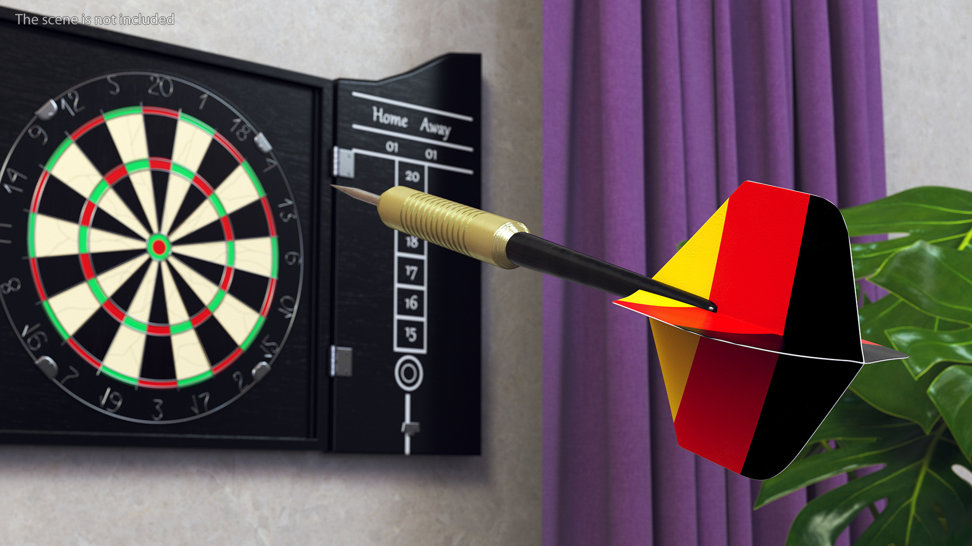 3D model International Flag Themed Darts Set