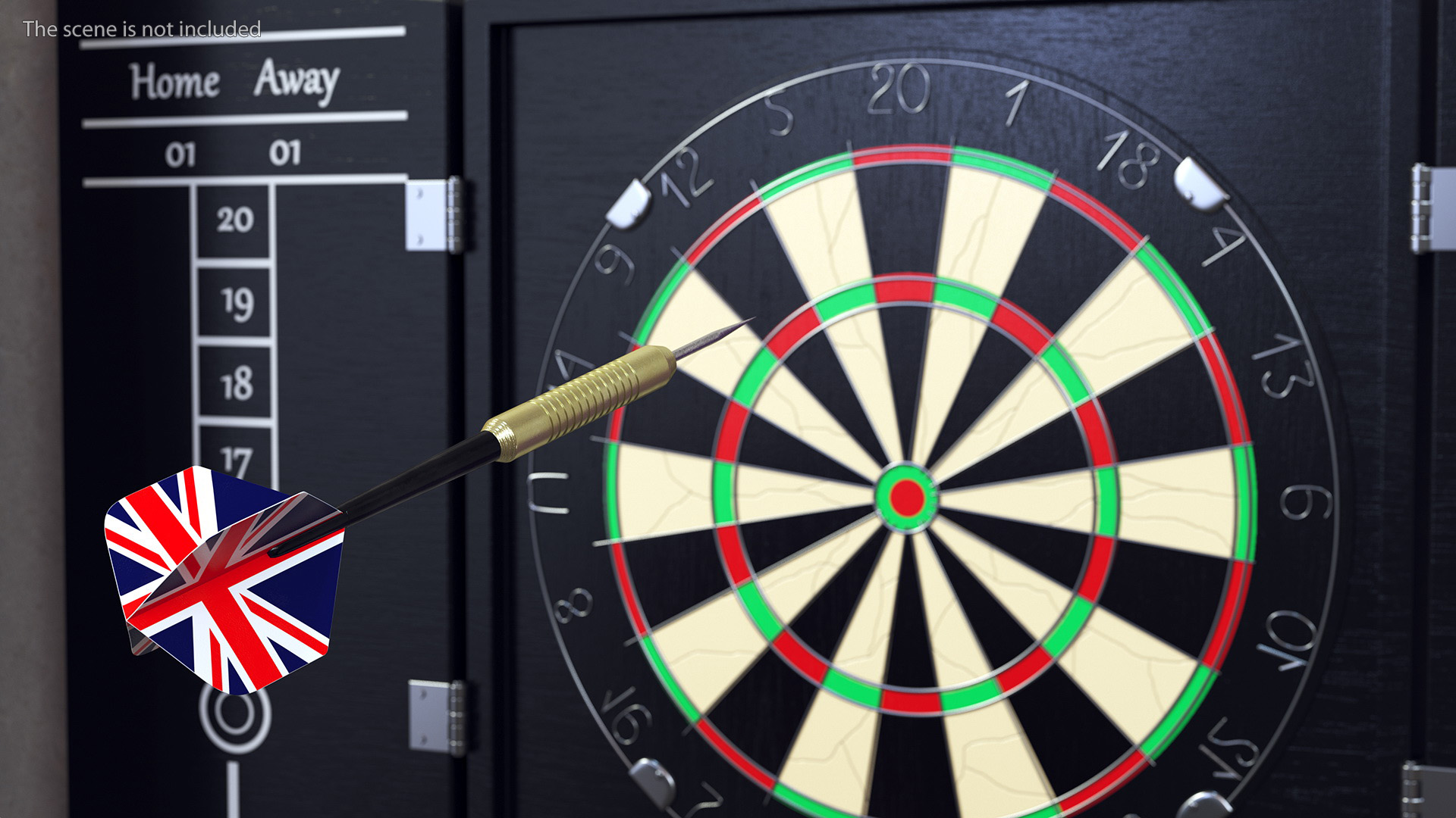 3D model International Flag Themed Darts Set