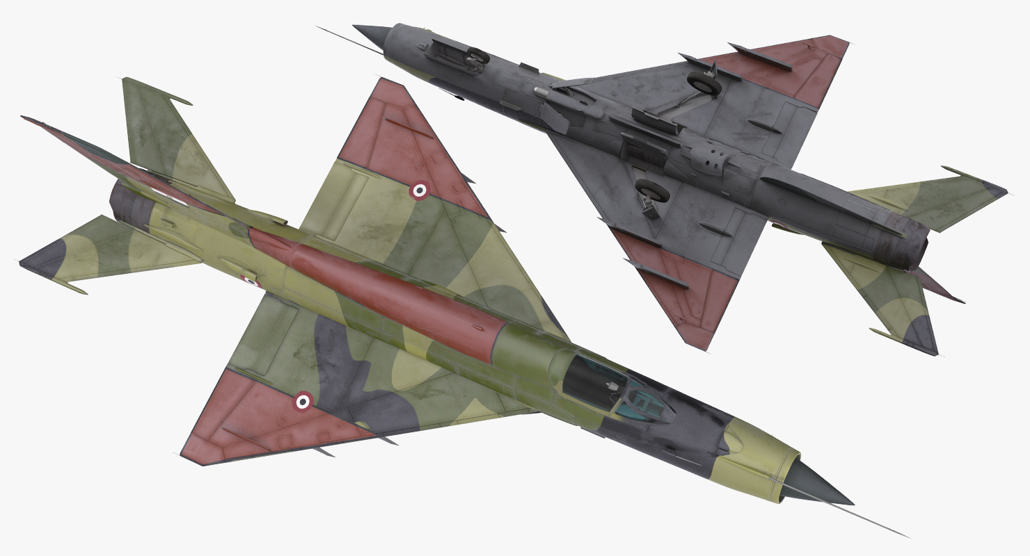 3D model MiG 21 Egyptian Air Force