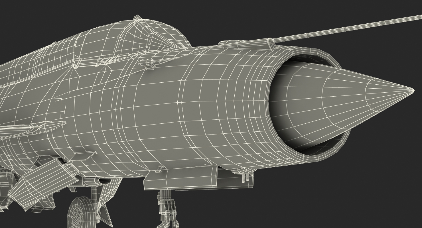 3D model MiG 21 Egyptian Air Force