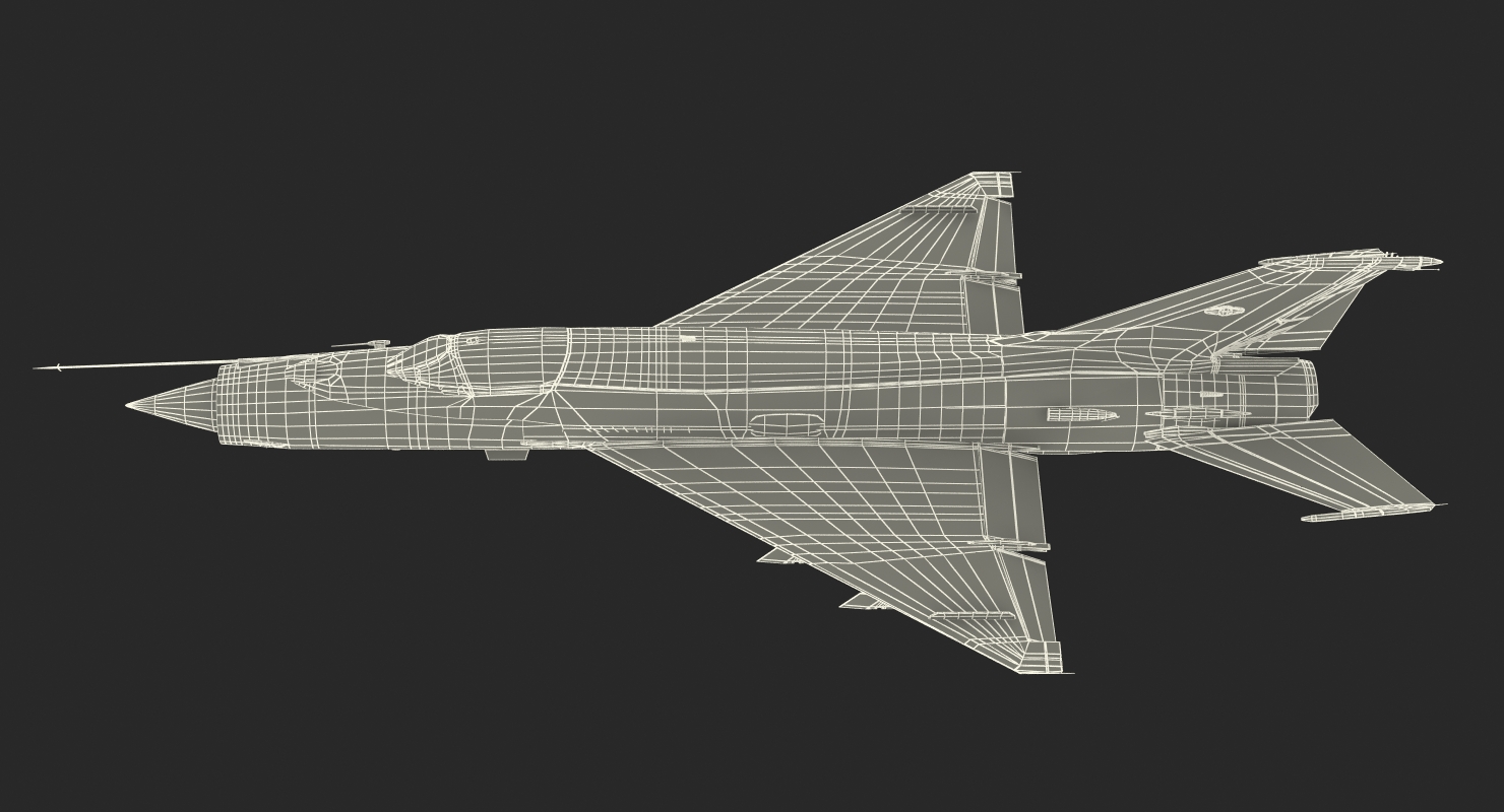 3D model MiG 21 Egyptian Air Force