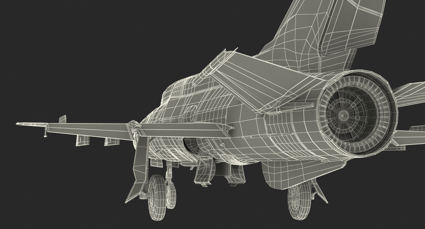 3D model MiG 21 Egyptian Air Force