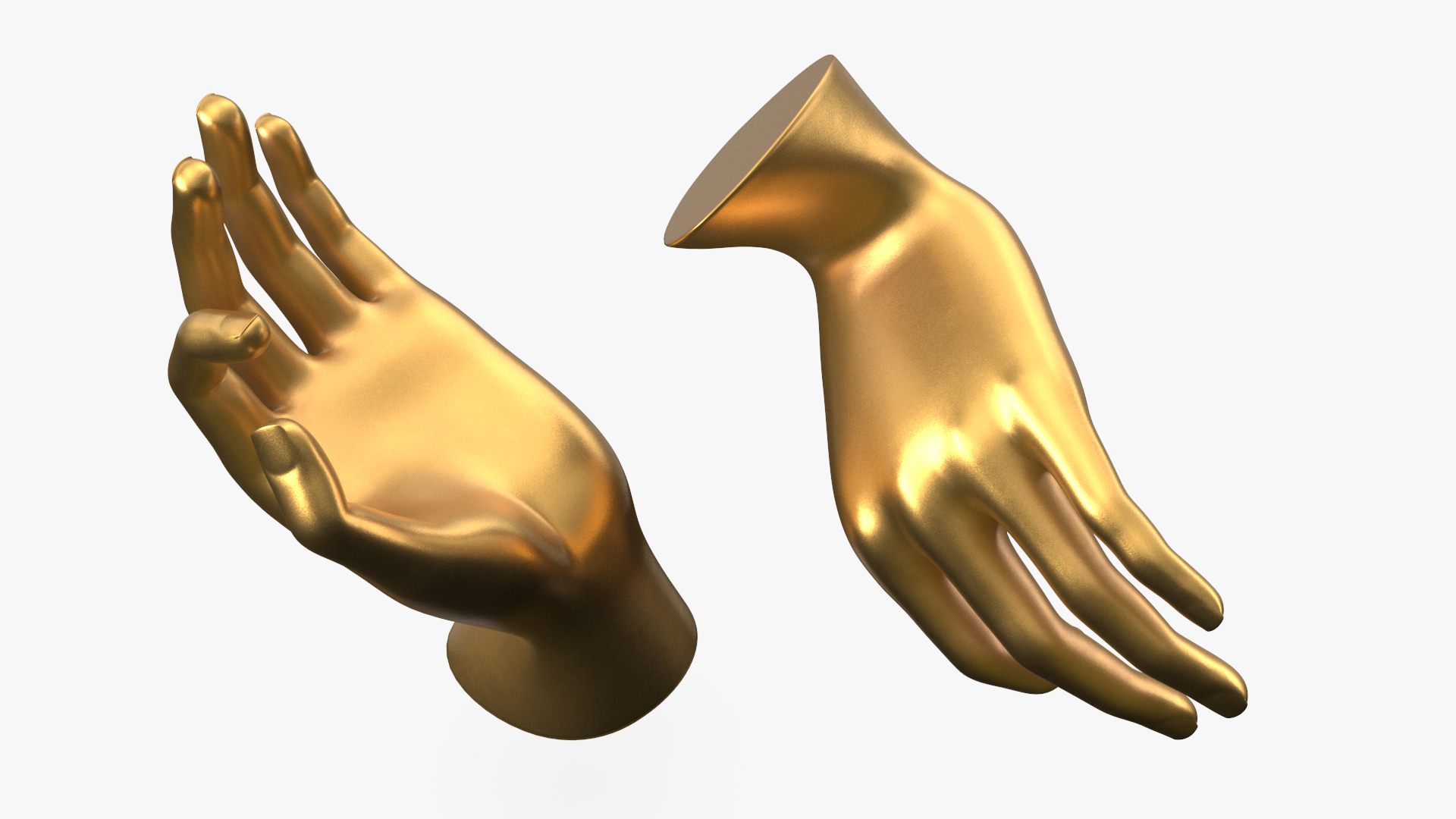 3D model Jewelry Display OK Hand Golden