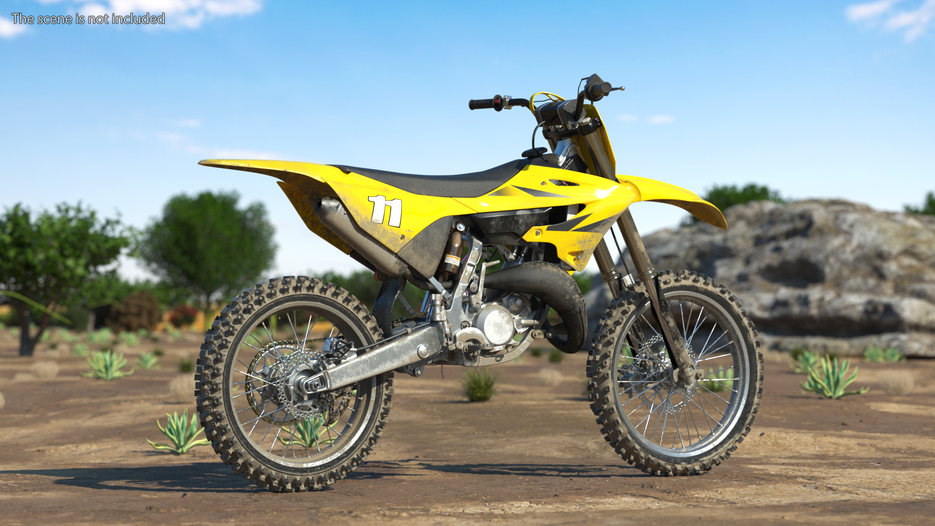 3D model Motocross Motorcycle Dirt