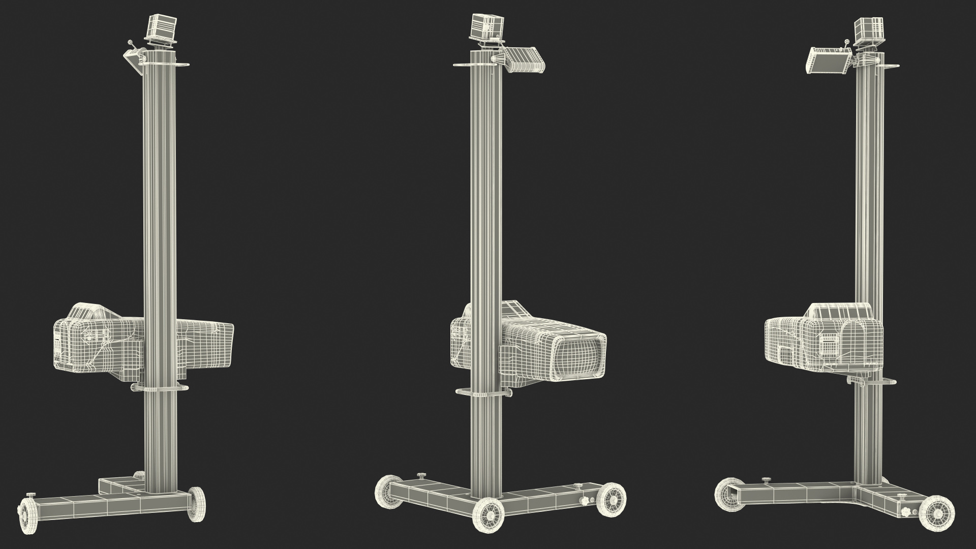 3D model Beissbarth Headlight Testing Device MLD 815 Rigged