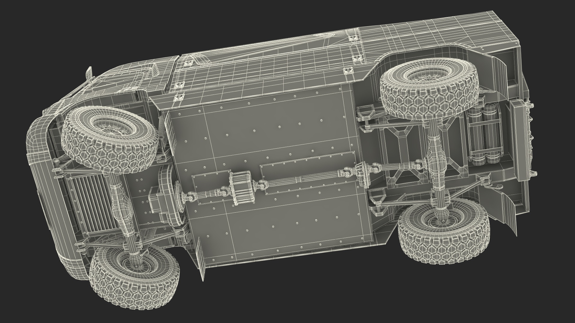 3D Hydrogen Racing Truck Simple Interior Rigged for Cinema 4D model