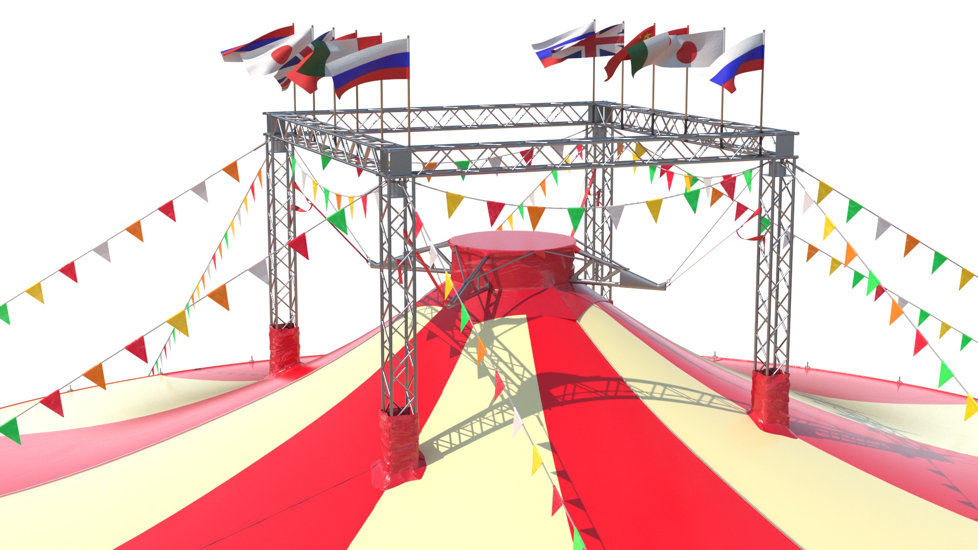 3D model Festival Circus Tent