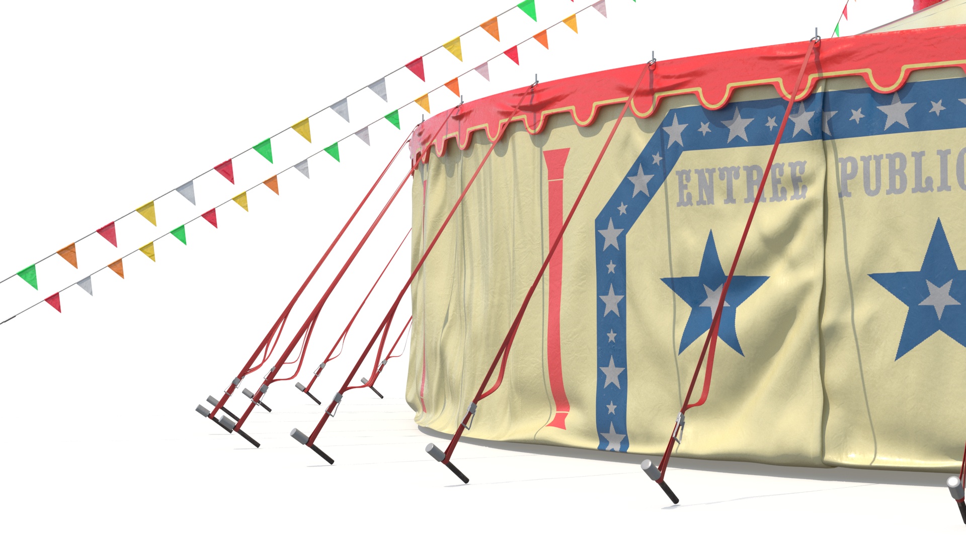 3D model Festival Circus Tent