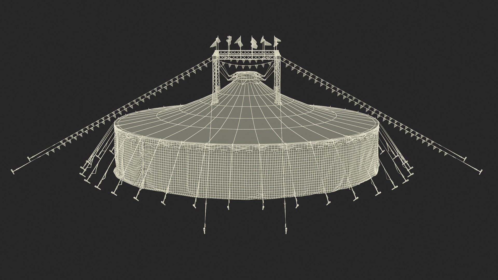 3D model Festival Circus Tent