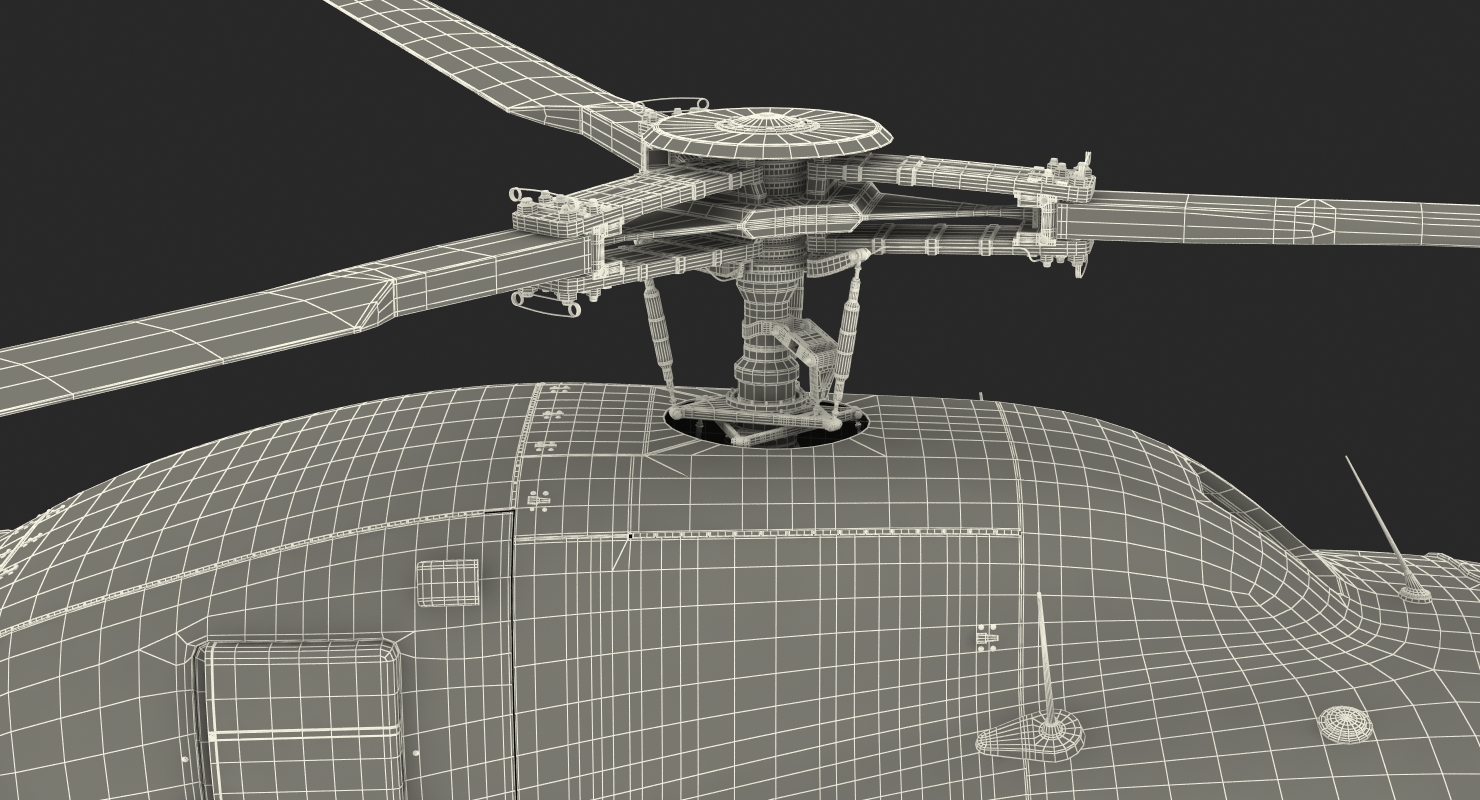 Helicopter Eurocopter AS 355N 3D model