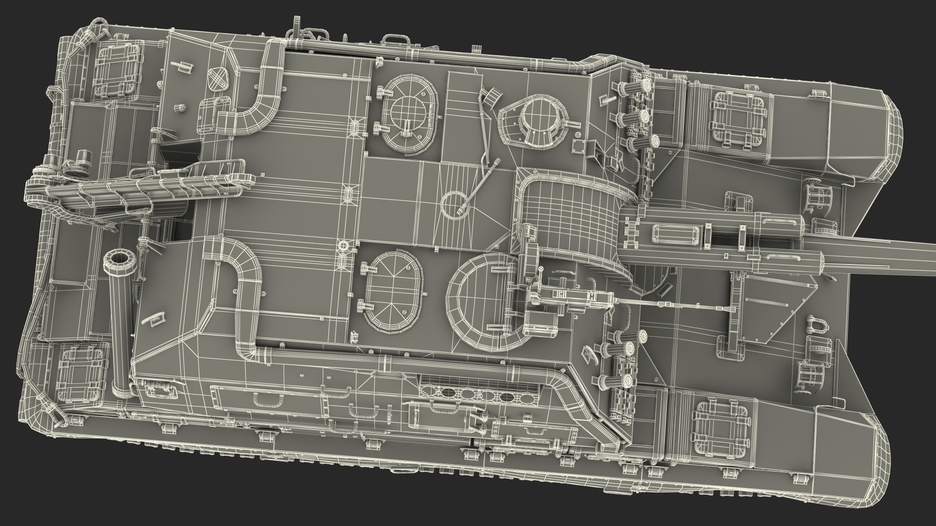 3D model 2S19 Msta Green Dirt