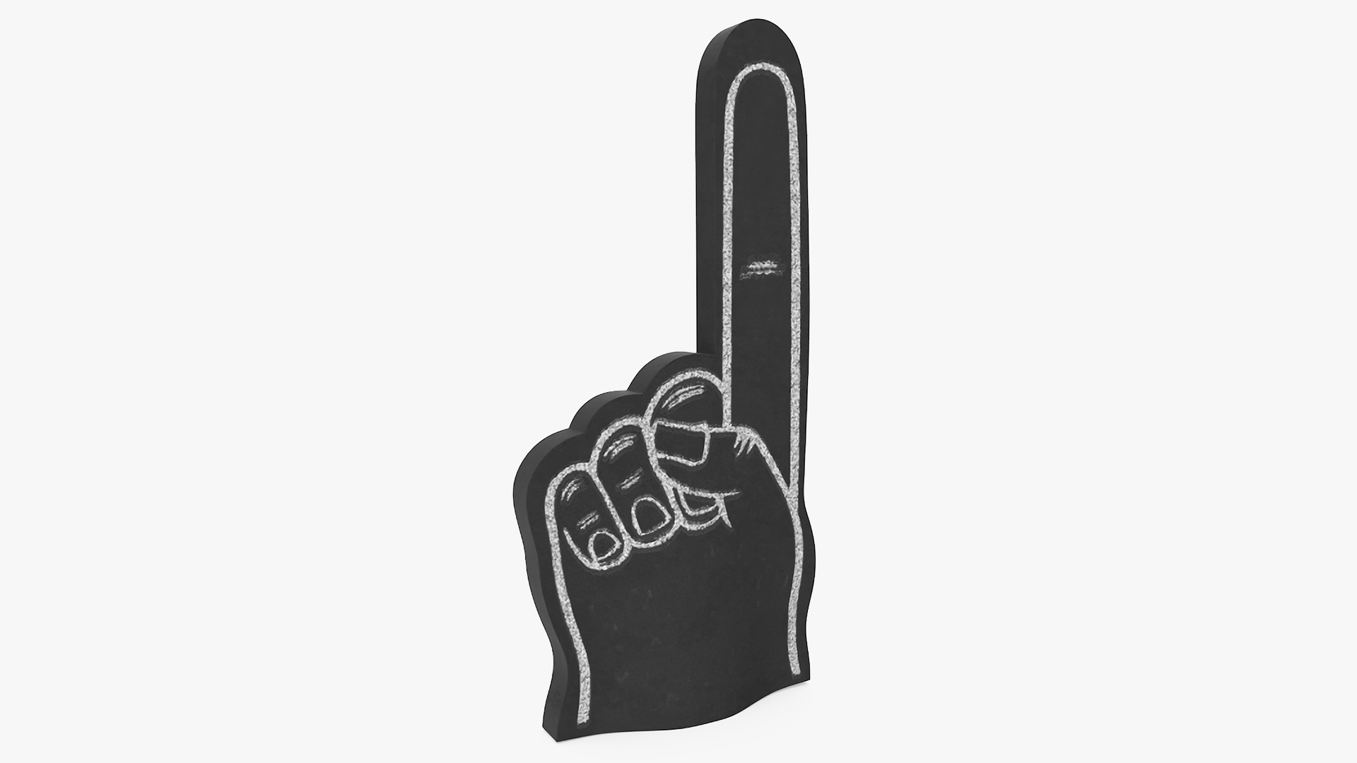 3D model Foam Hand Black