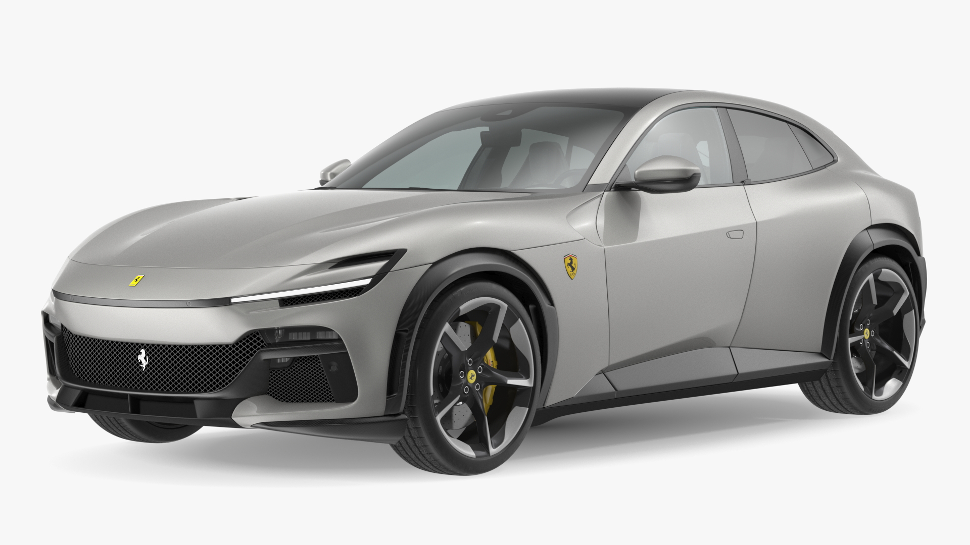 2023 Ferrari Purosangue SUV Grey Rigged 3D model