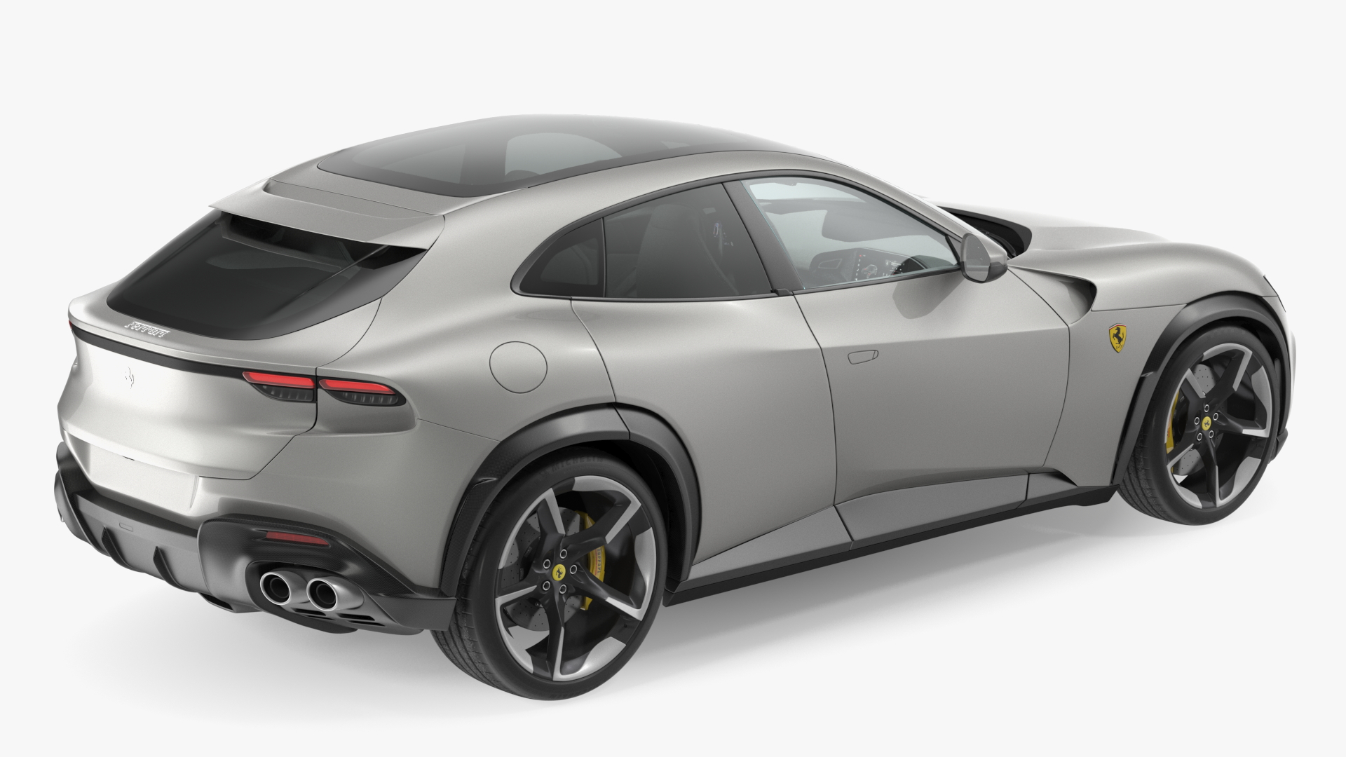 2023 Ferrari Purosangue SUV Grey Rigged 3D model