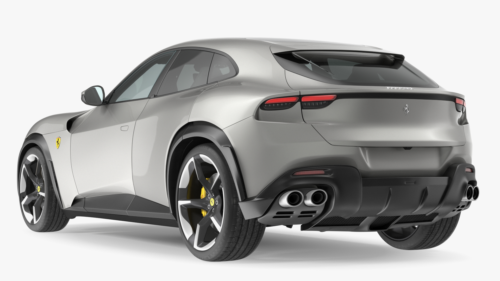 2023 Ferrari Purosangue SUV Grey Rigged 3D model