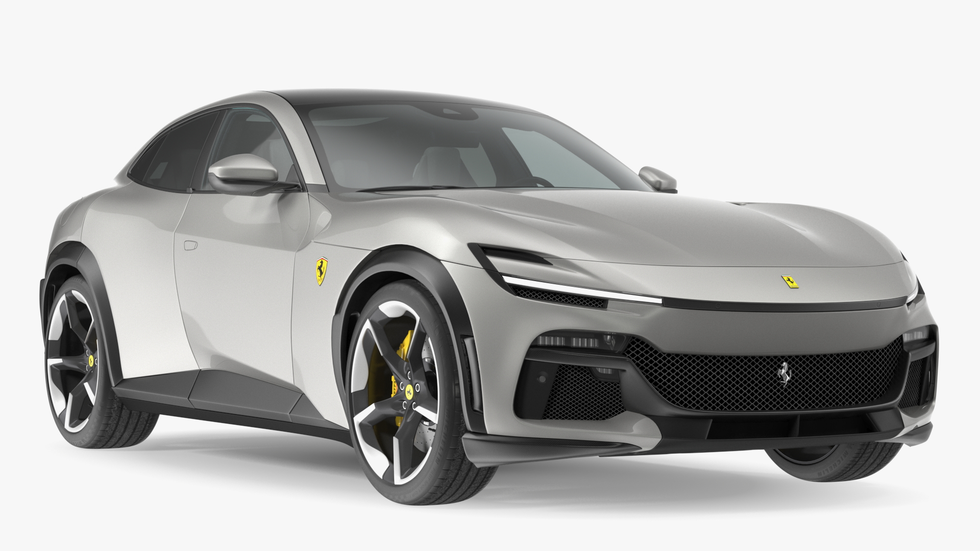 2023 Ferrari Purosangue SUV Grey Rigged 3D model