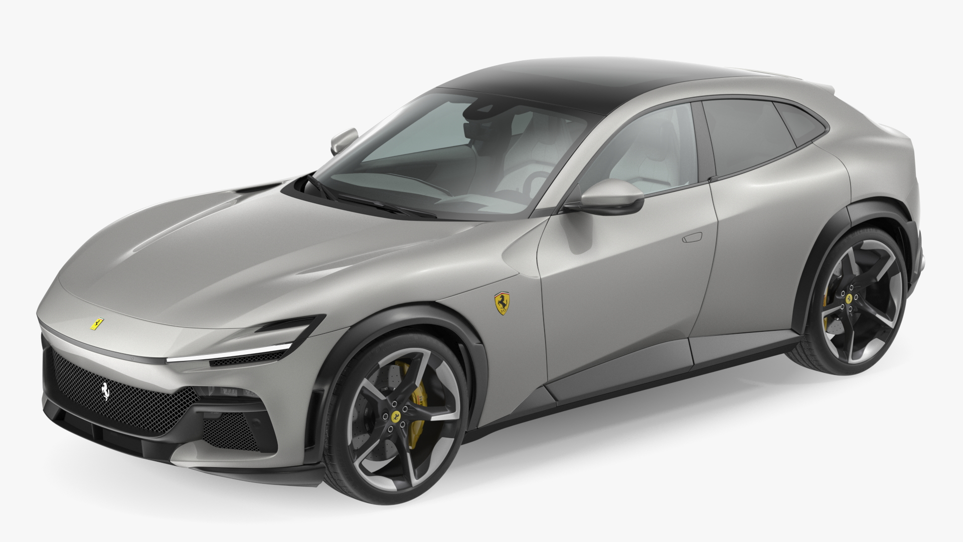 2023 Ferrari Purosangue SUV Grey Rigged 3D model