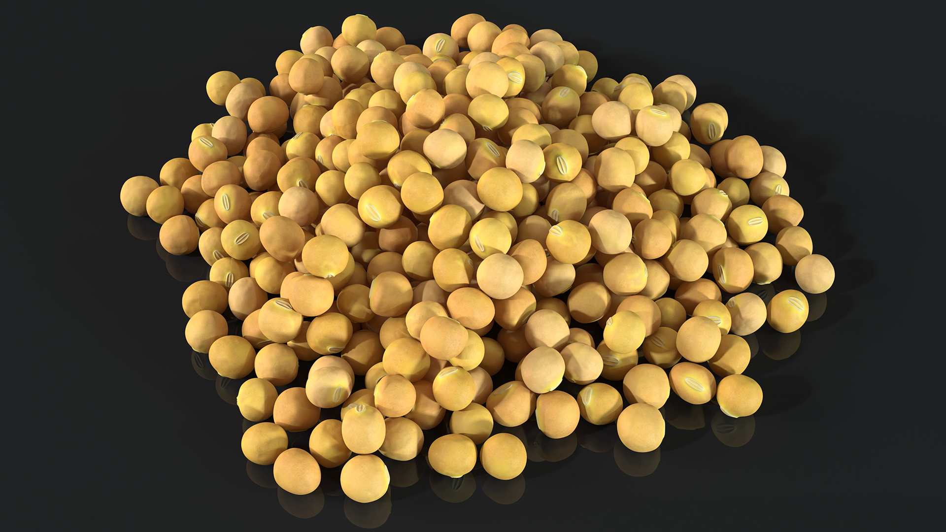 3D Pile of Soybeans