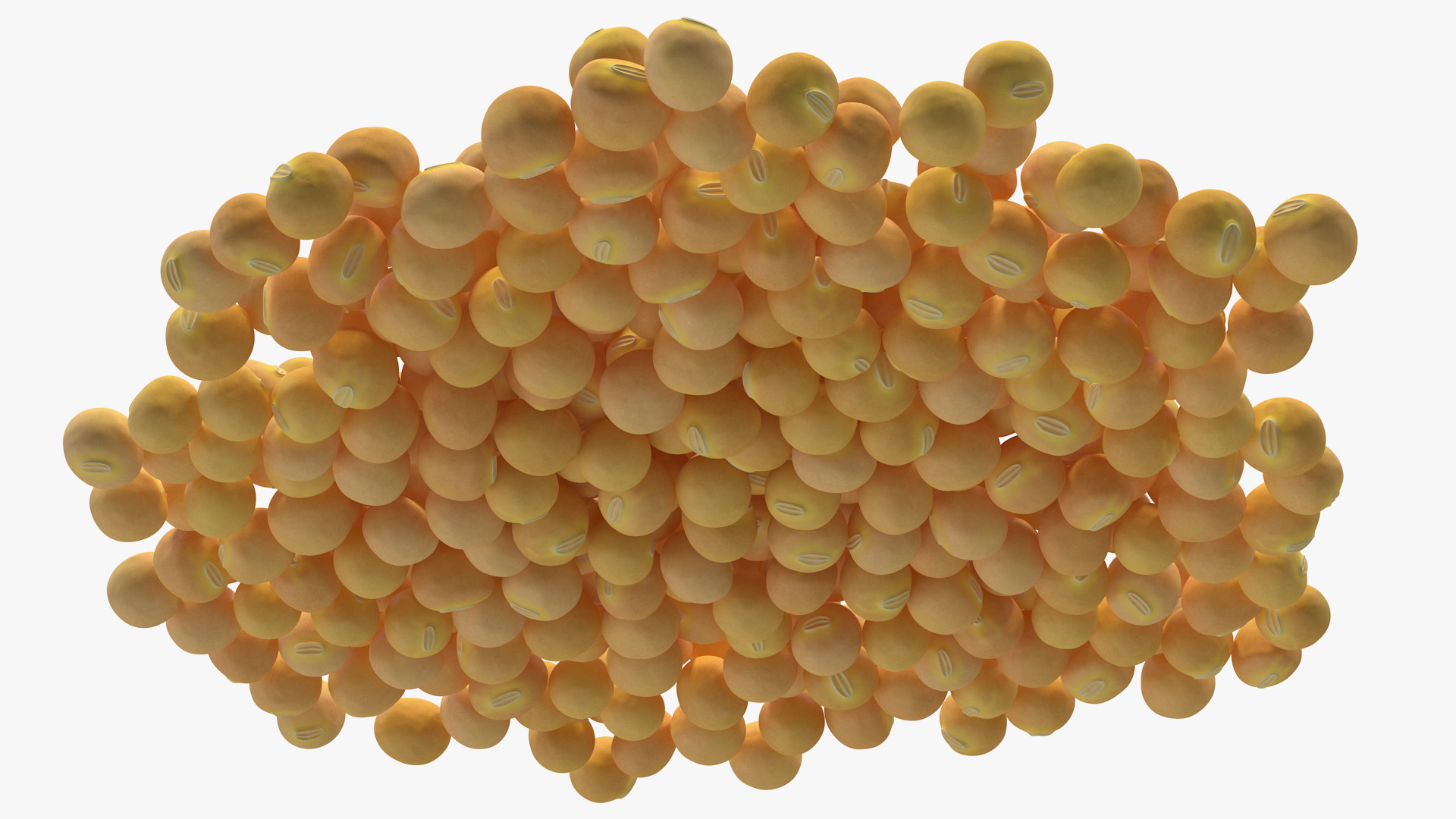 3D Pile of Soybeans