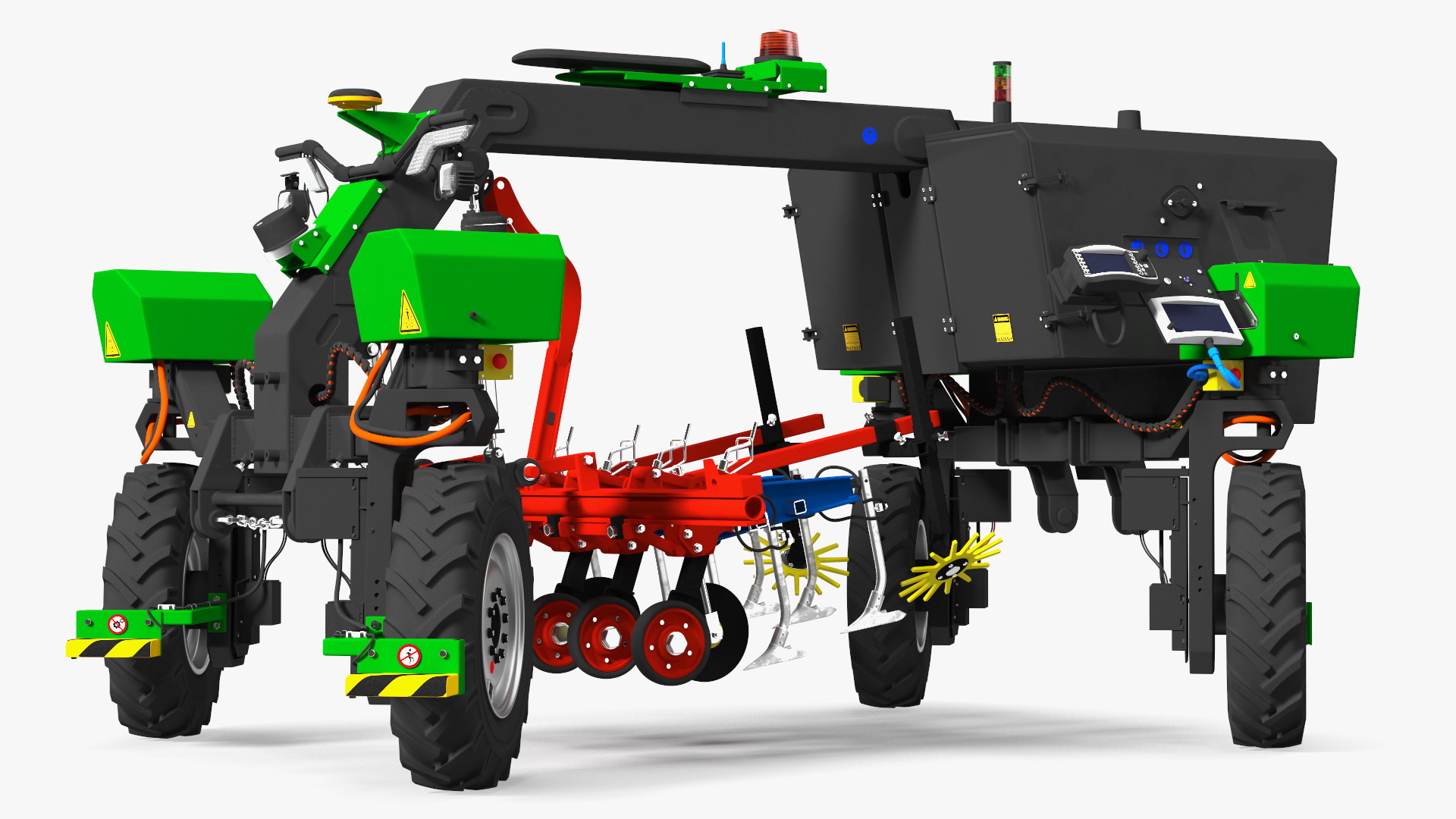 Agriculture Robot Rigged 3D model