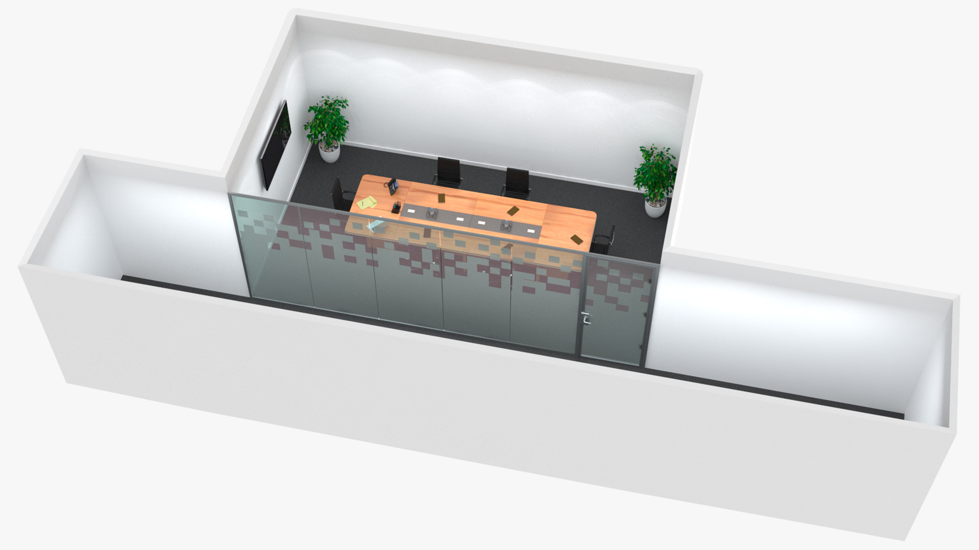 3D model Meeting Room with Filling