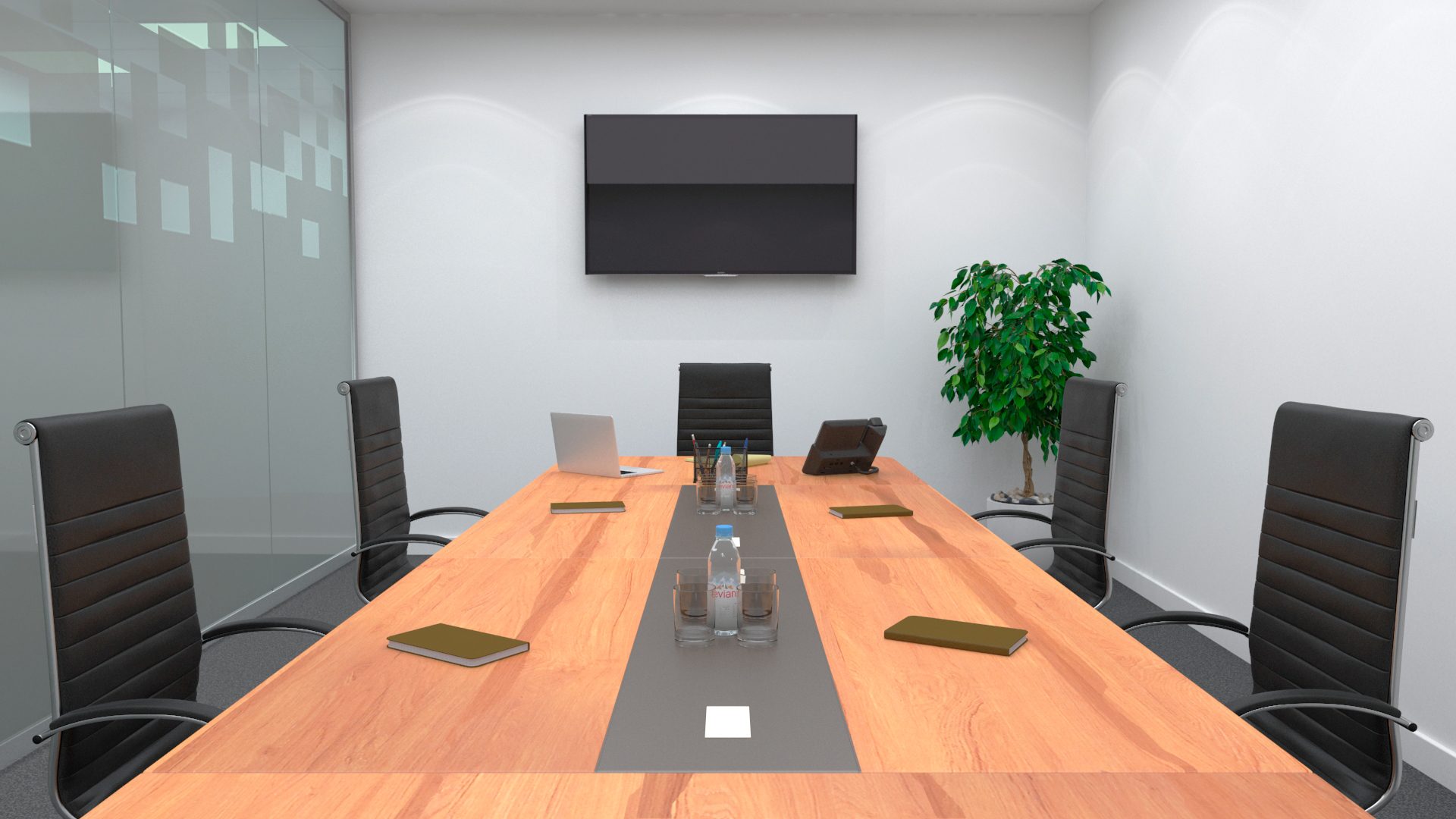 3D model Meeting Room with Filling