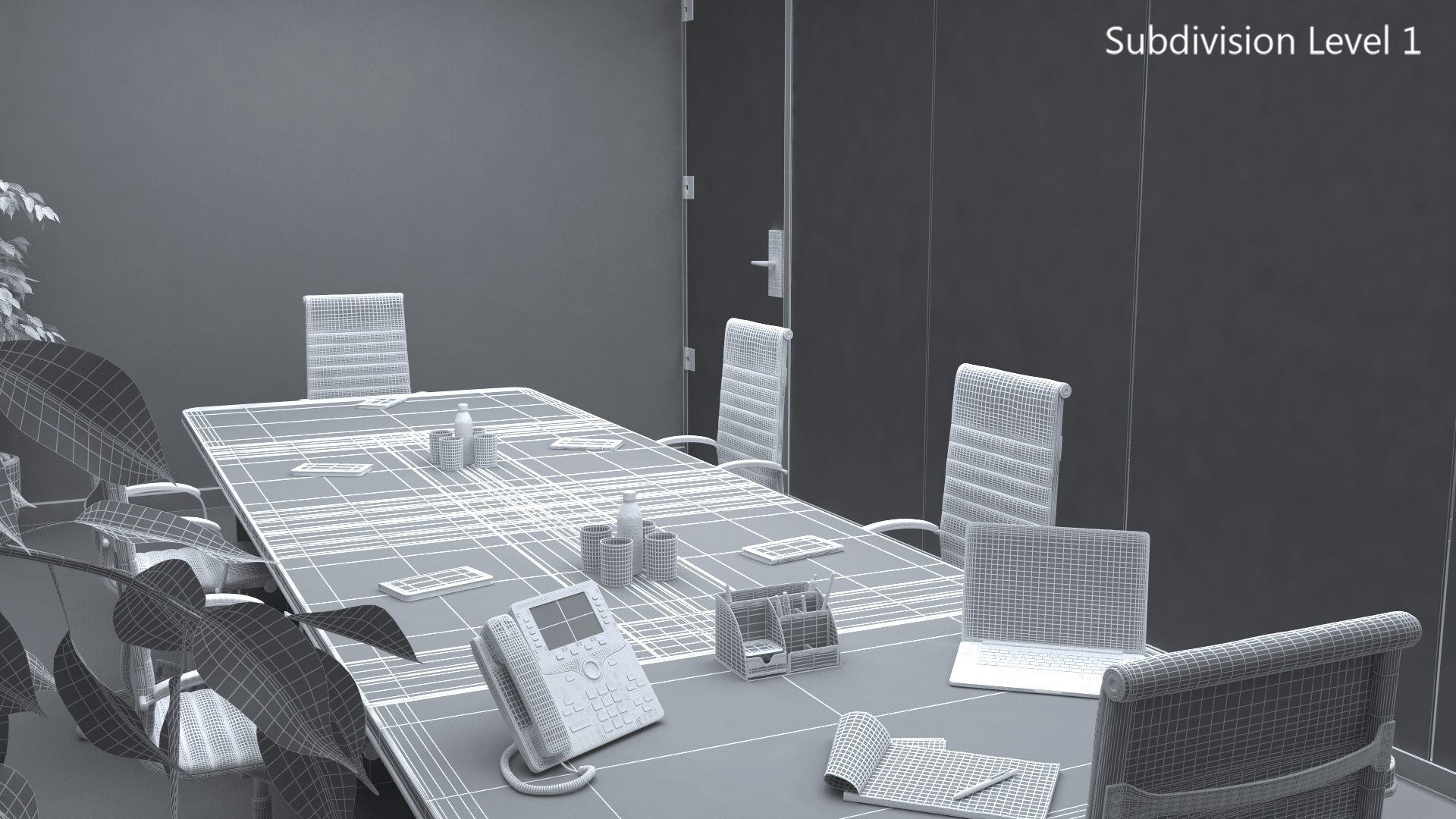 3D model Meeting Room with Filling