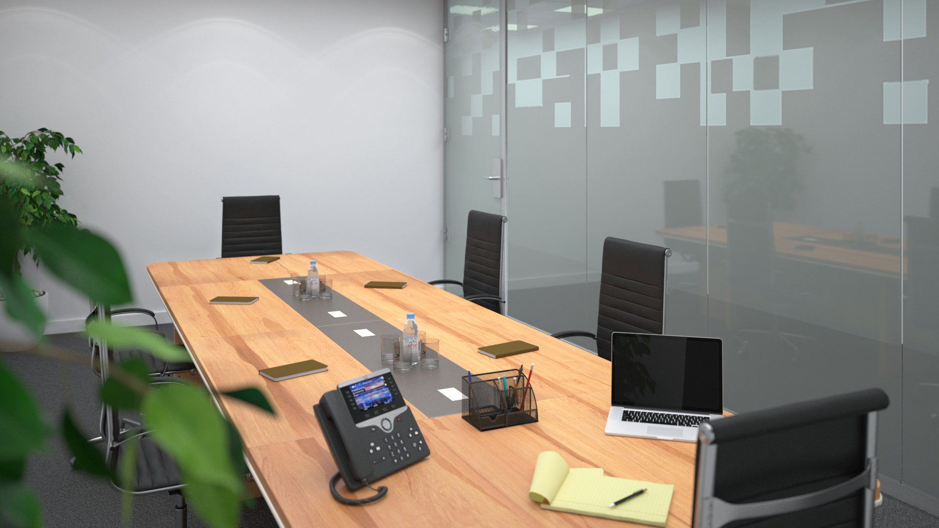 3D model Meeting Room with Filling