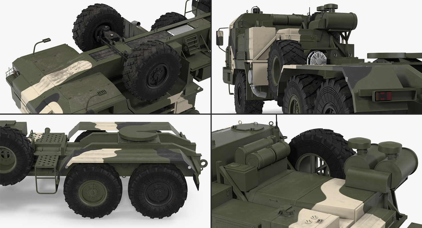 Military Truck BAZ 64022 3D model