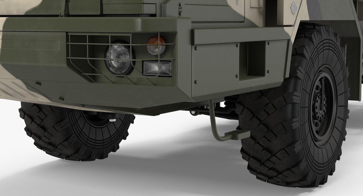 Military Truck BAZ 64022 3D model