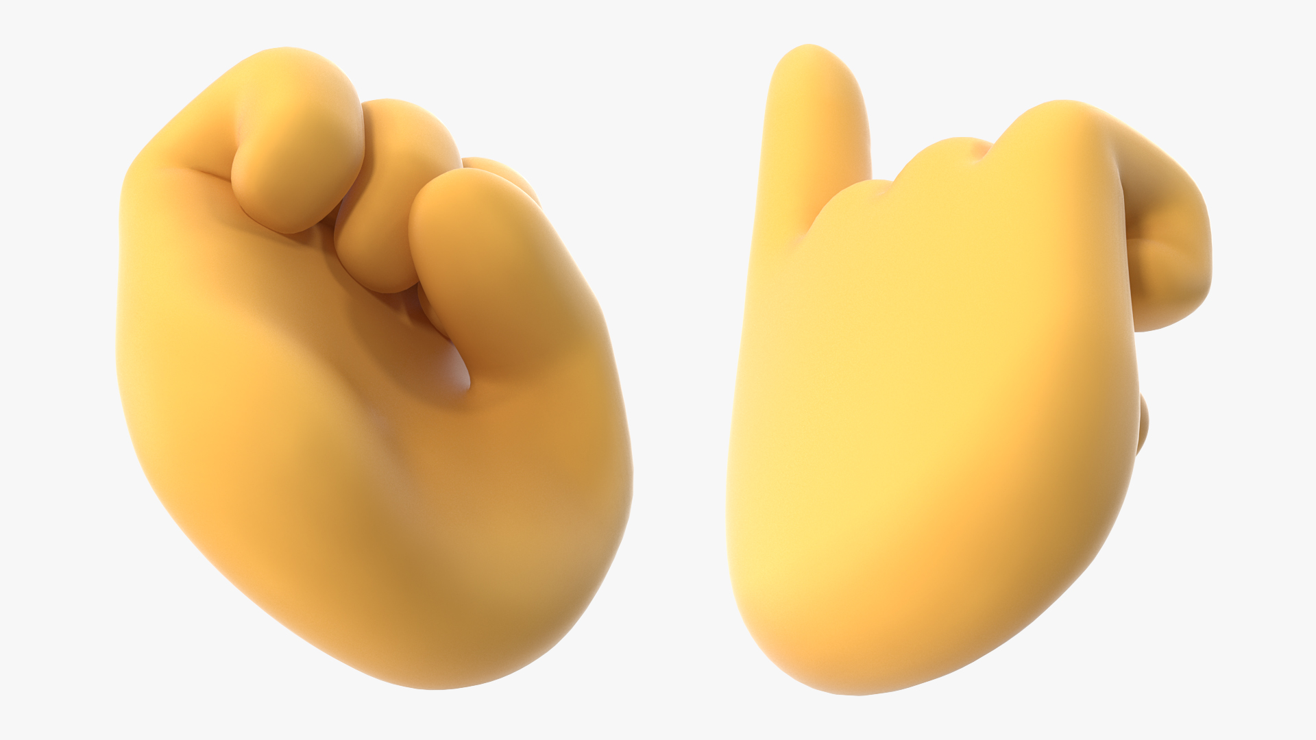 3D Index Pointing Up Emoji model