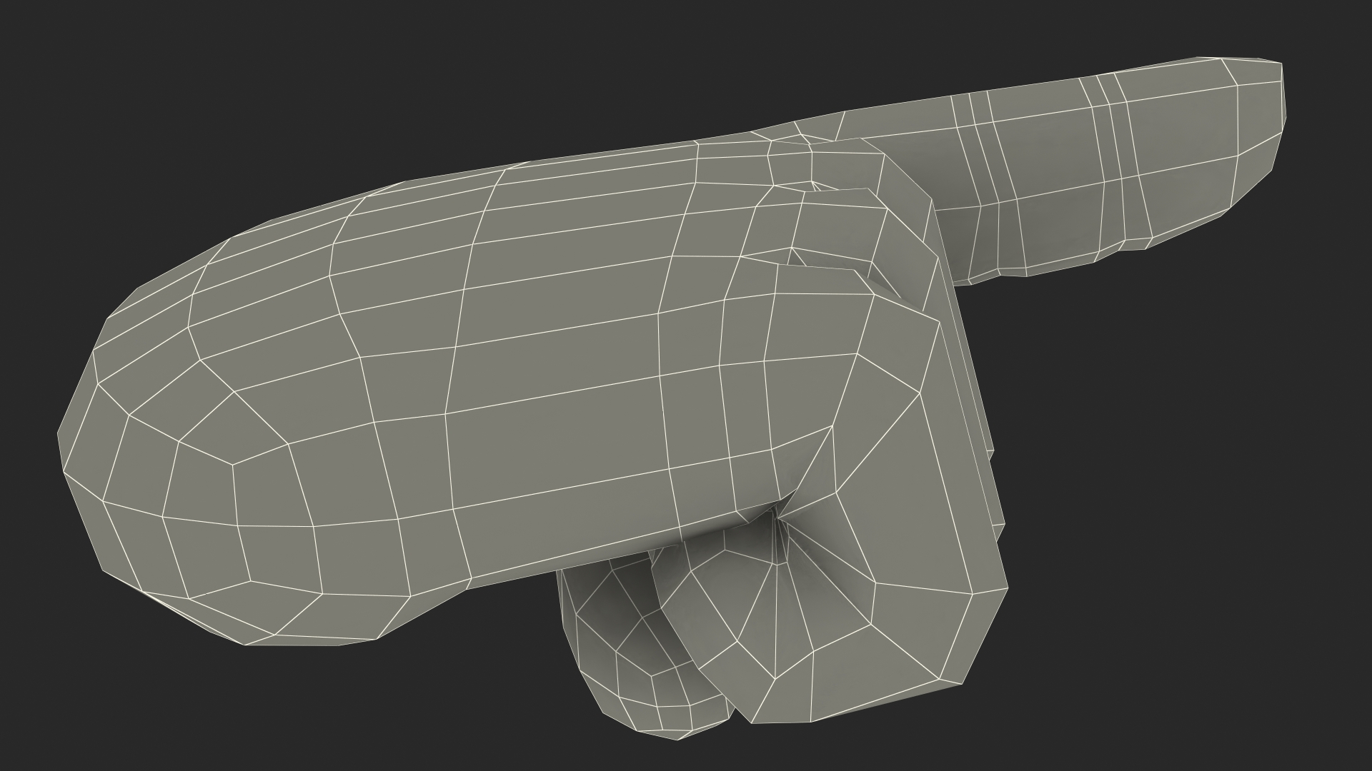 3D Index Pointing Up Emoji model