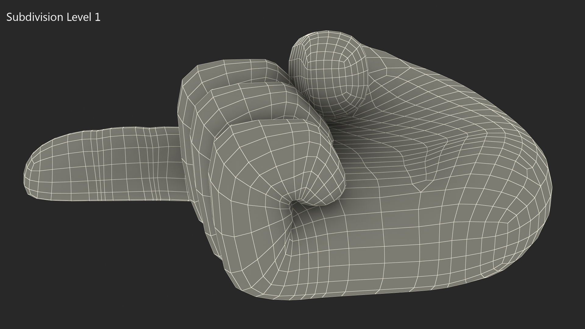 3D Index Pointing Up Emoji model