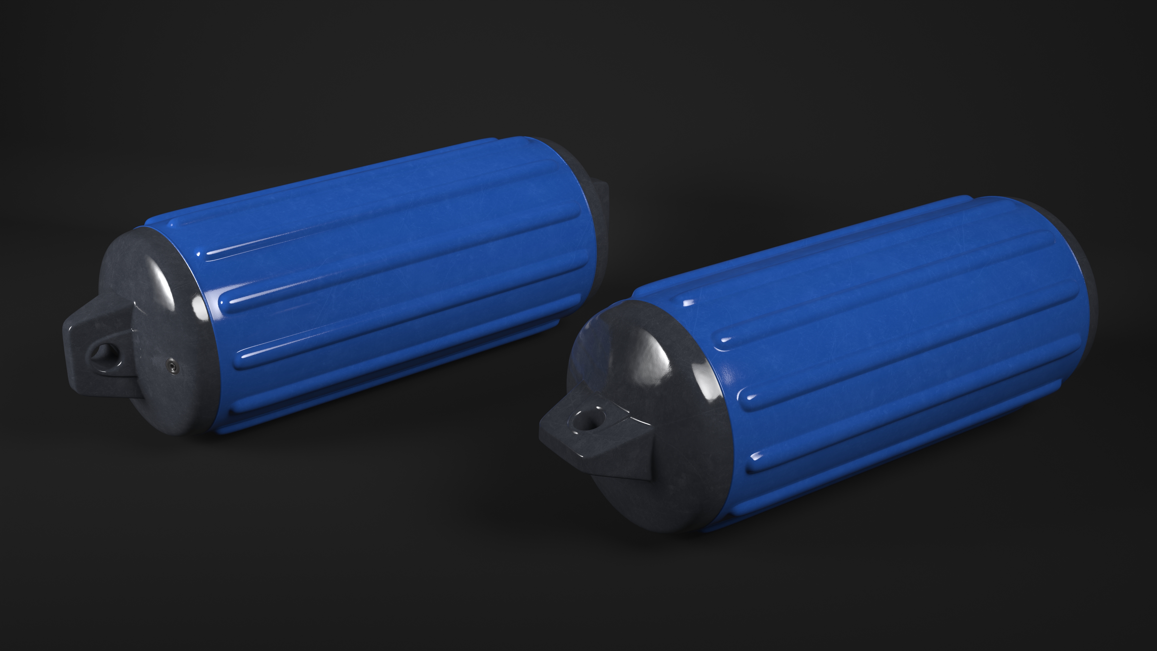 3D Boat Fender Blue