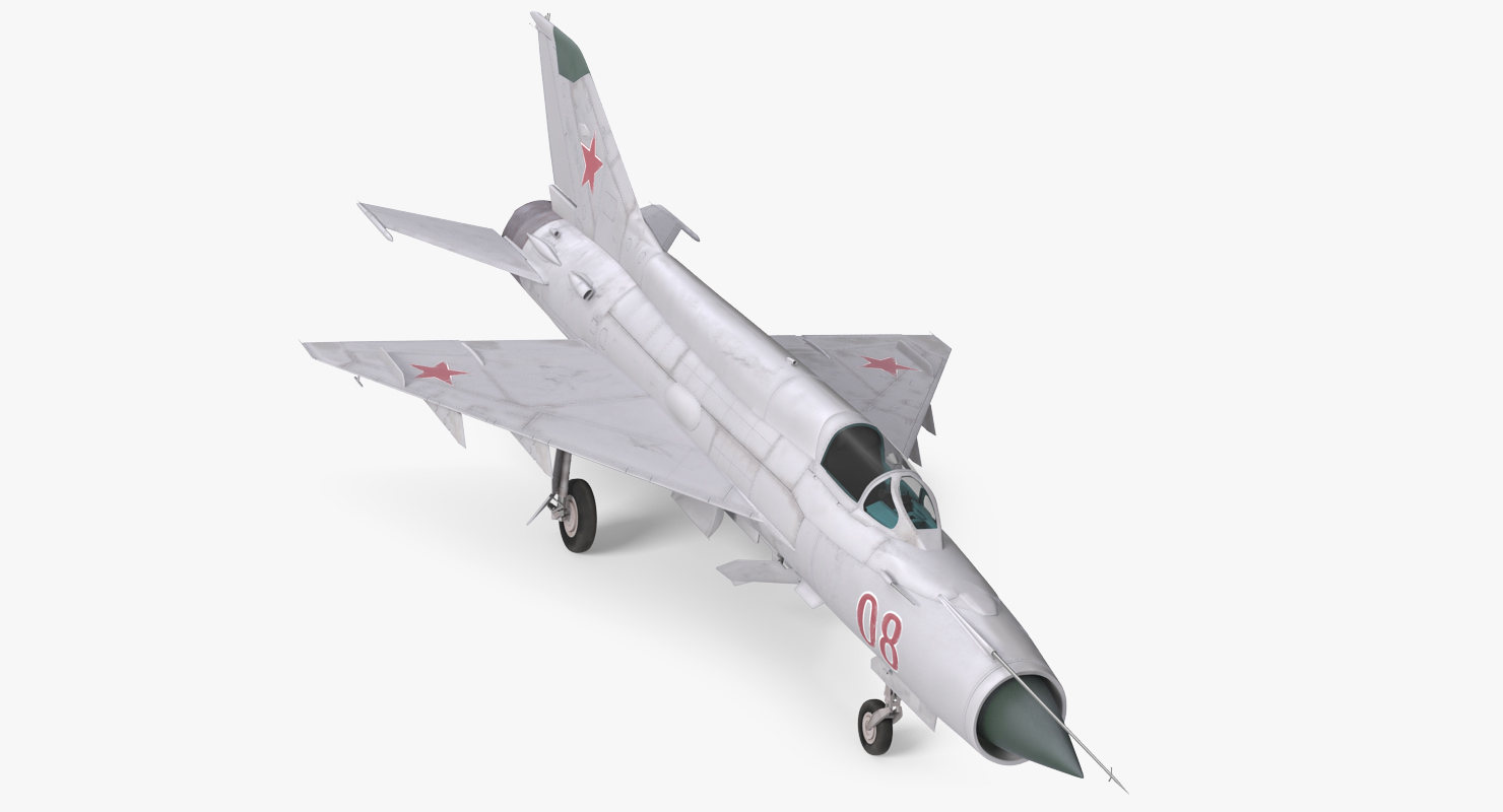 3D model Fighter MiG 21 Fishbed Russian