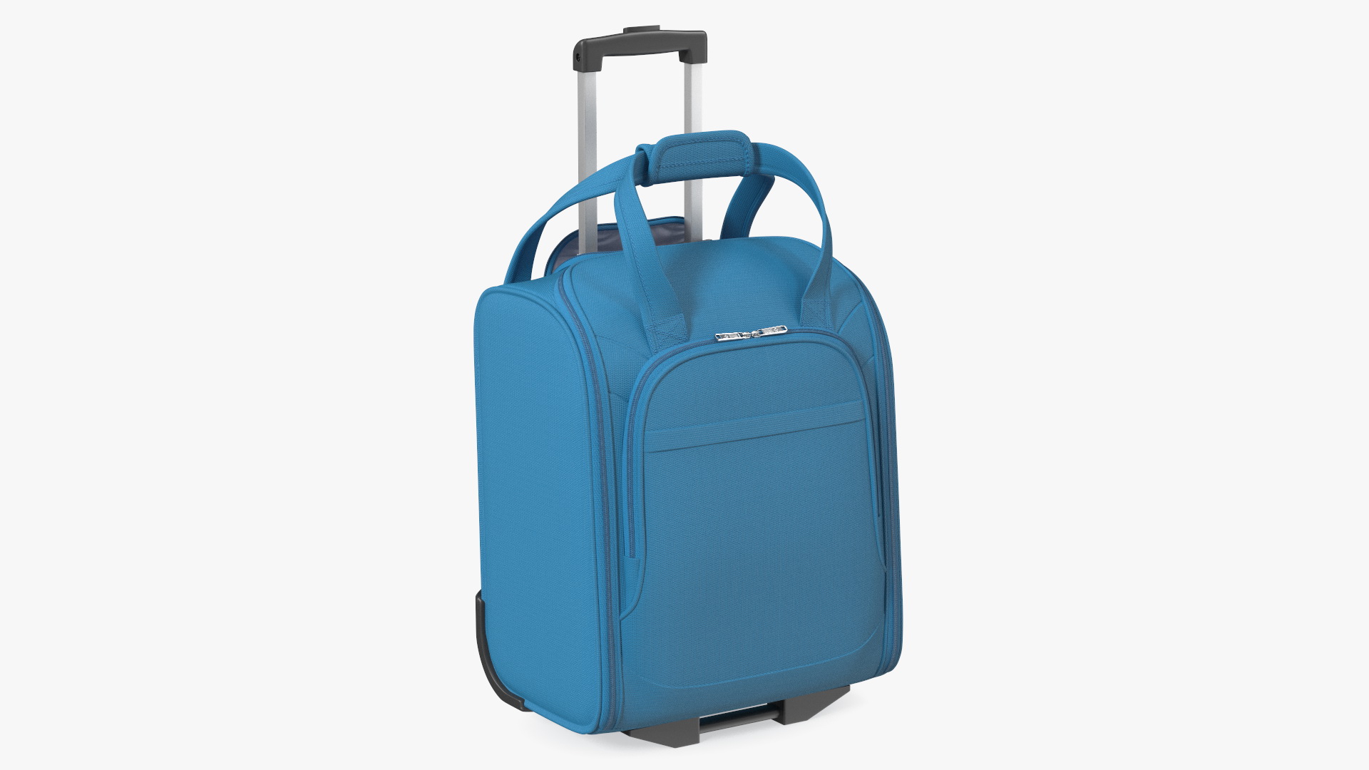 Blue Softshell Luggage 3D