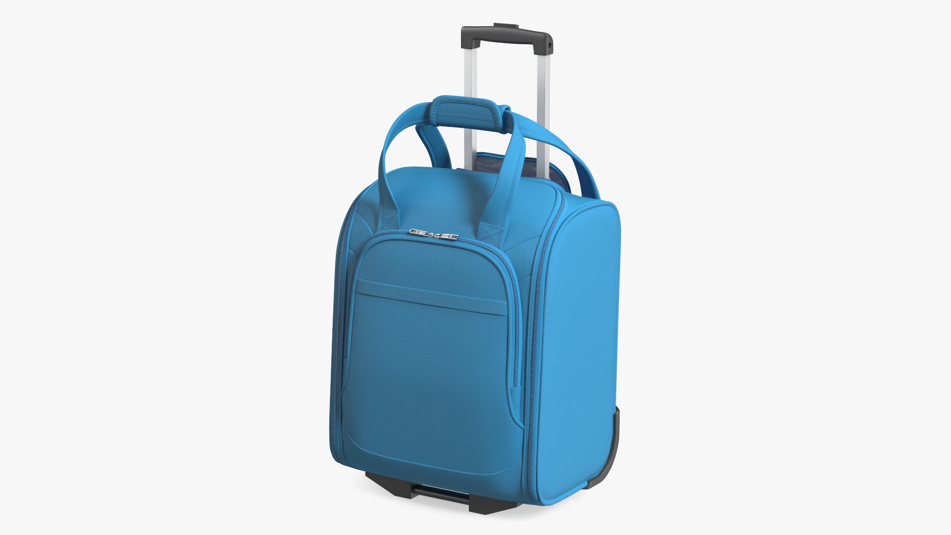 Blue Softshell Luggage 3D