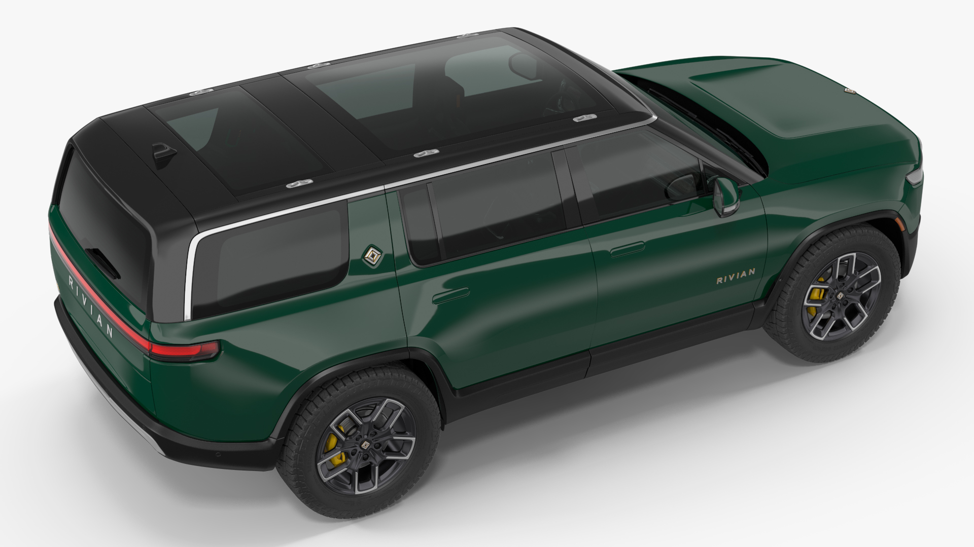 2023 Rivian R1S Simple Interior Green 3D