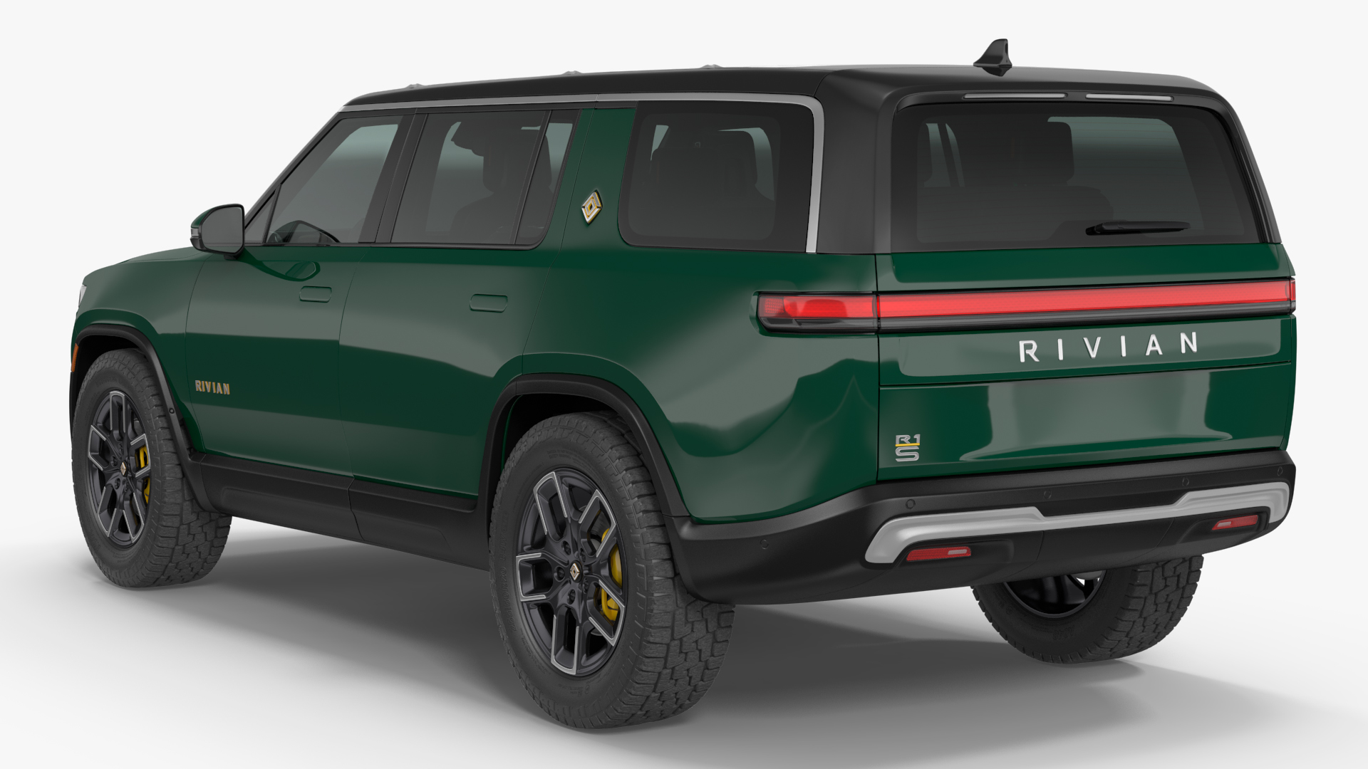 2023 Rivian R1S Simple Interior Green 3D